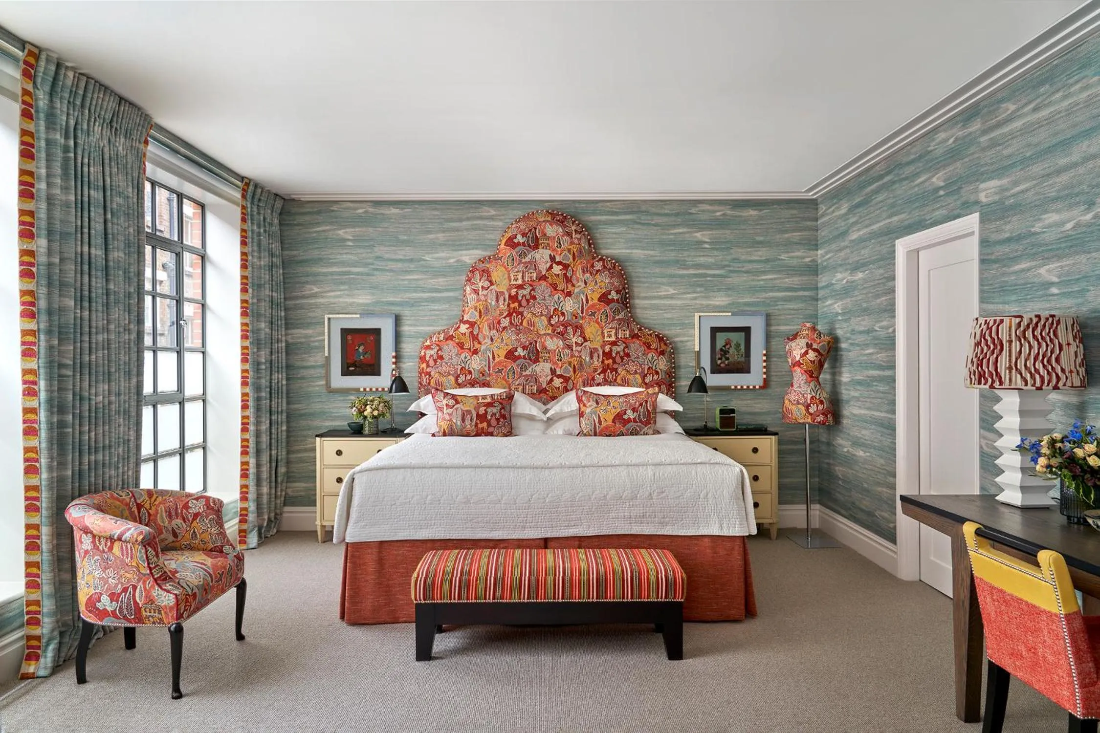 Bed in The Soho Hotel, Firmdale Hotels