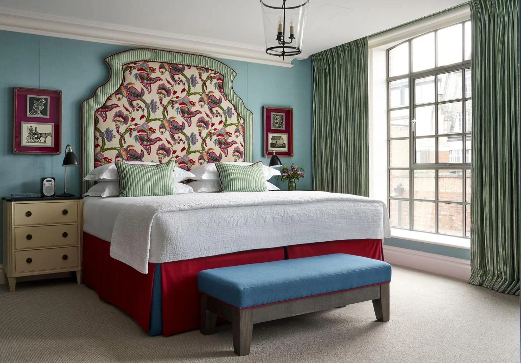 Bedroom, Bed in The Soho Hotel, Firmdale Hotels