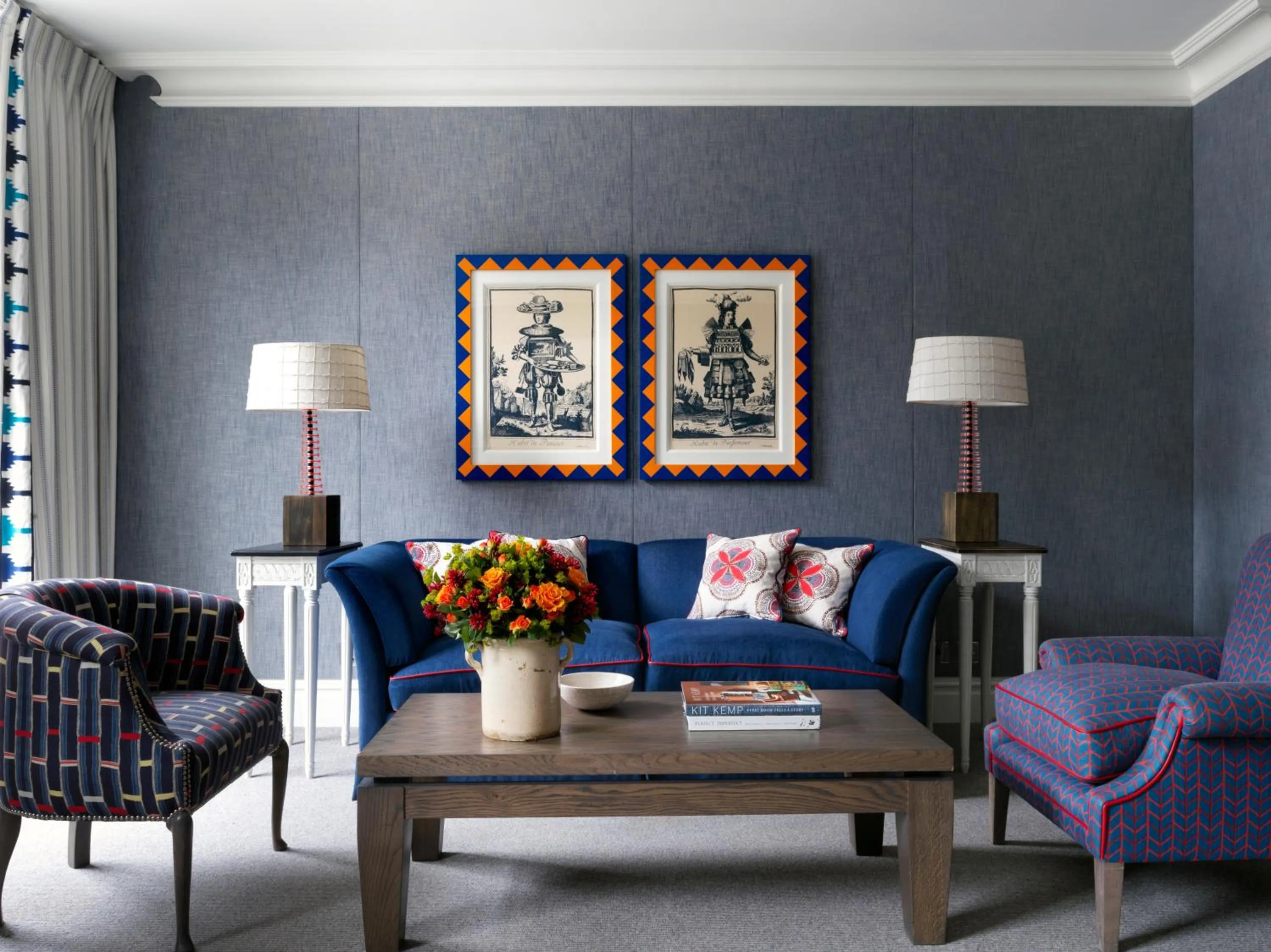 Living room in The Soho Hotel, Firmdale Hotels