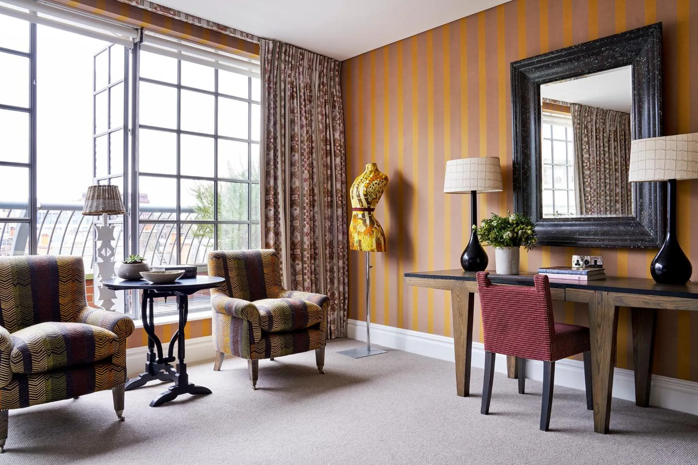 Bedroom in The Soho Hotel, Firmdale Hotels