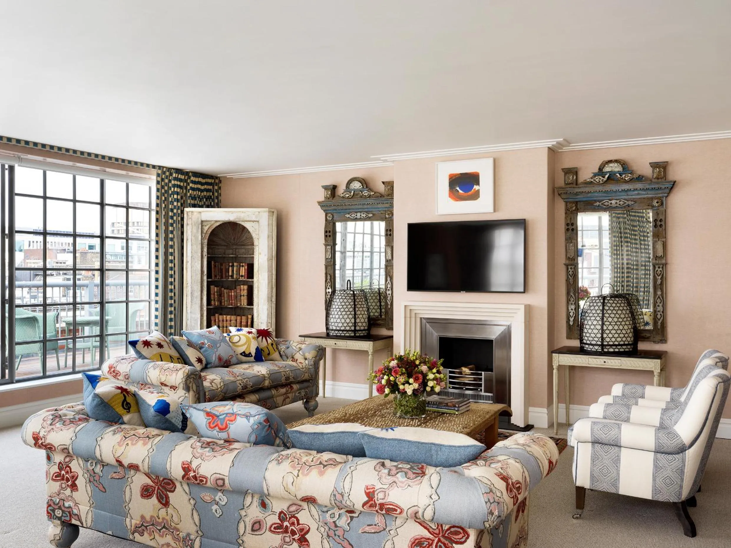 Living room in The Soho Hotel, Firmdale Hotels