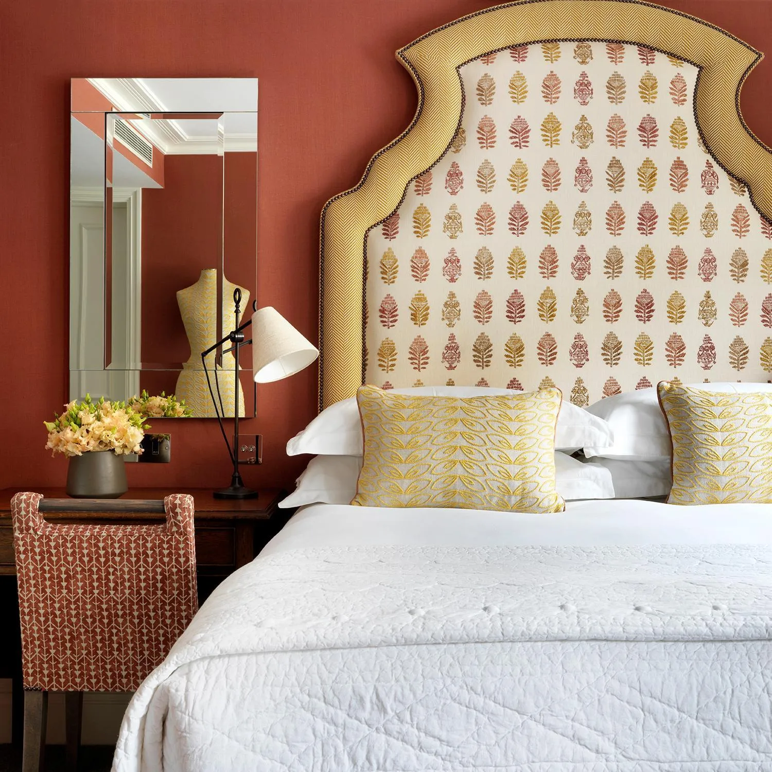 Bedroom, Bed in Knightsbridge Hotel, Firmdale Hotels