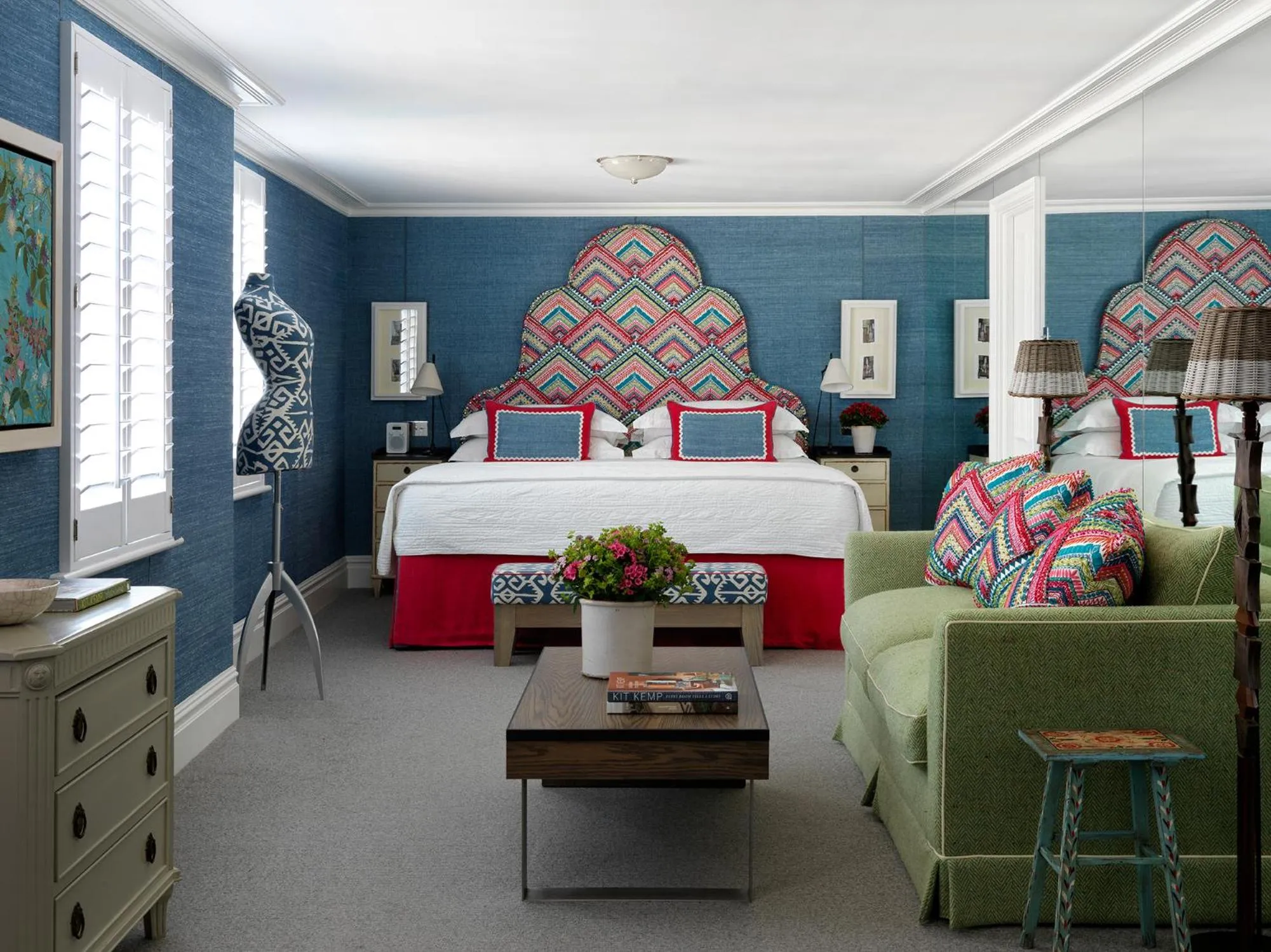 Bedroom, Bed in Knightsbridge Hotel, Firmdale Hotels