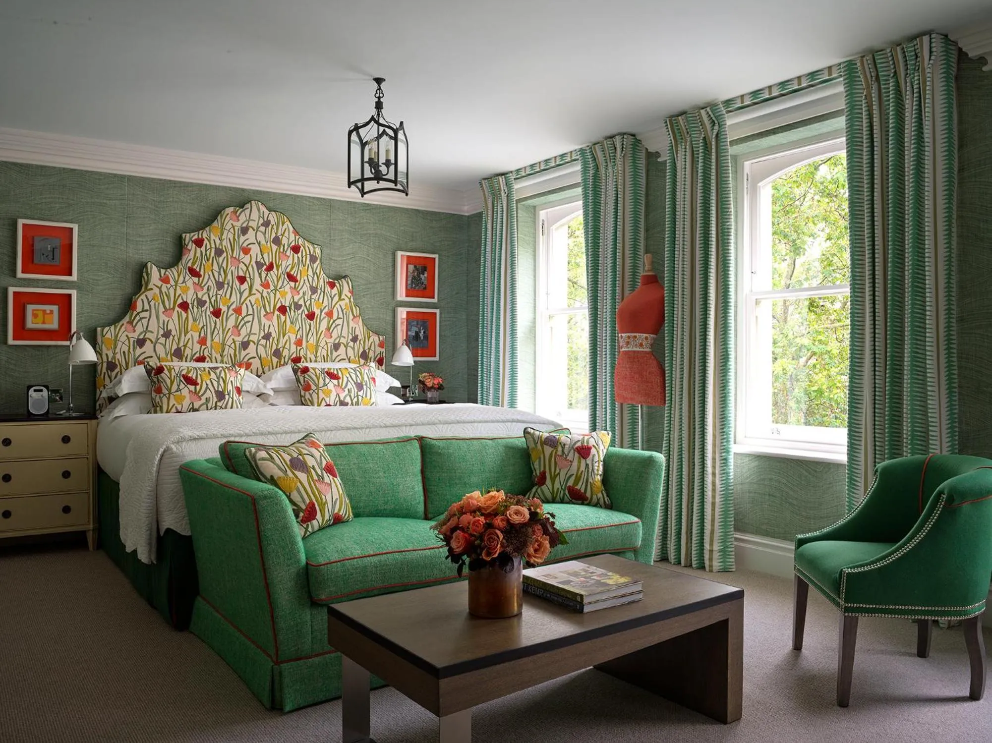 Bedroom, Bed in Knightsbridge Hotel, Firmdale Hotels
