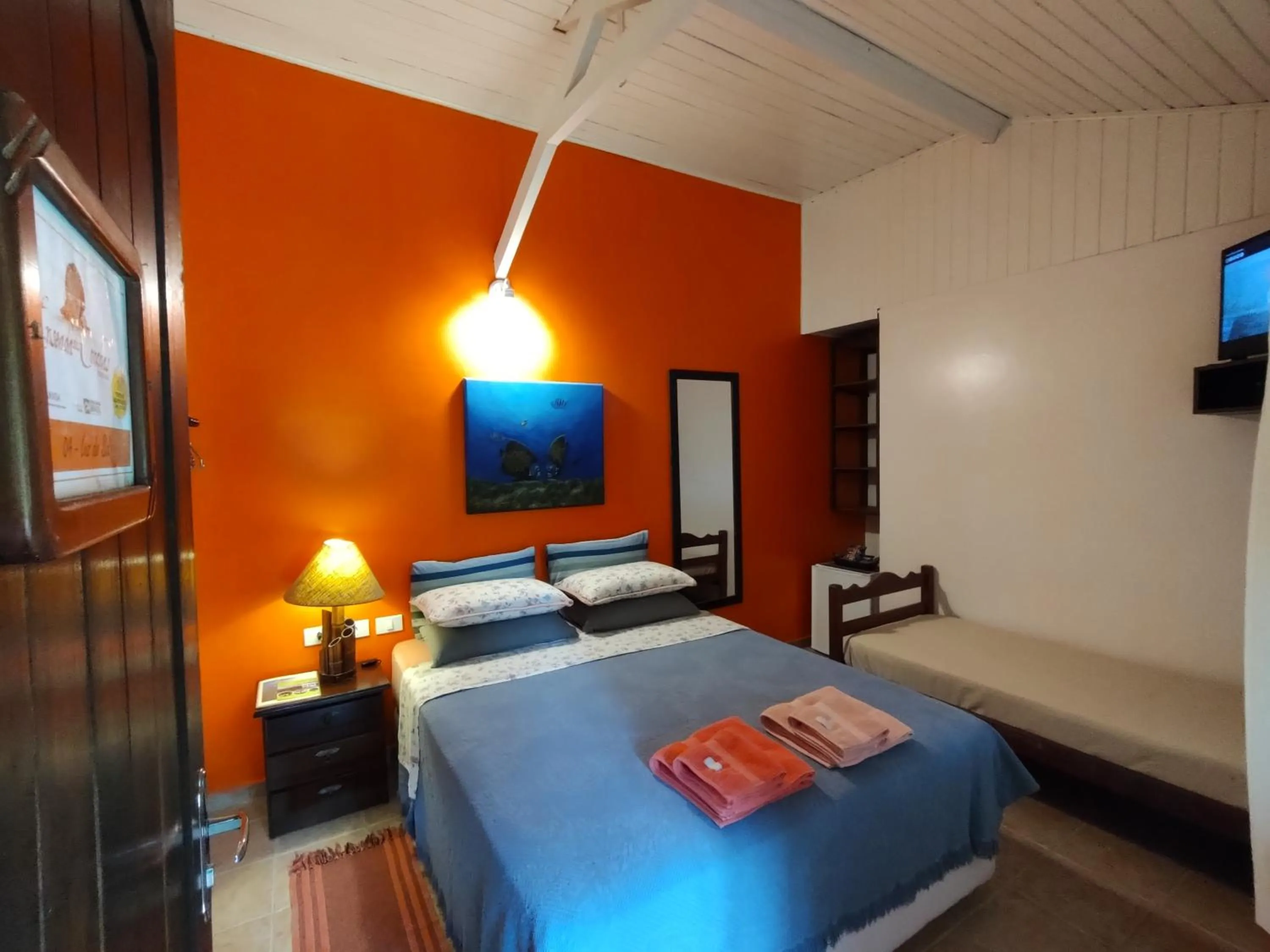 Bed in Pousada Enseada das Conchas