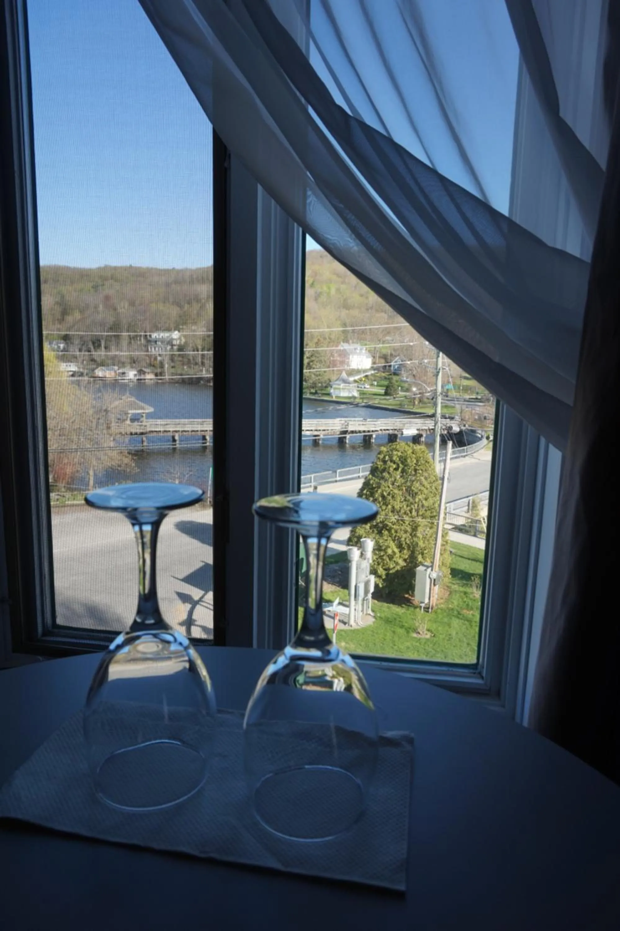 Lake view in Auberge La Chocolatiere