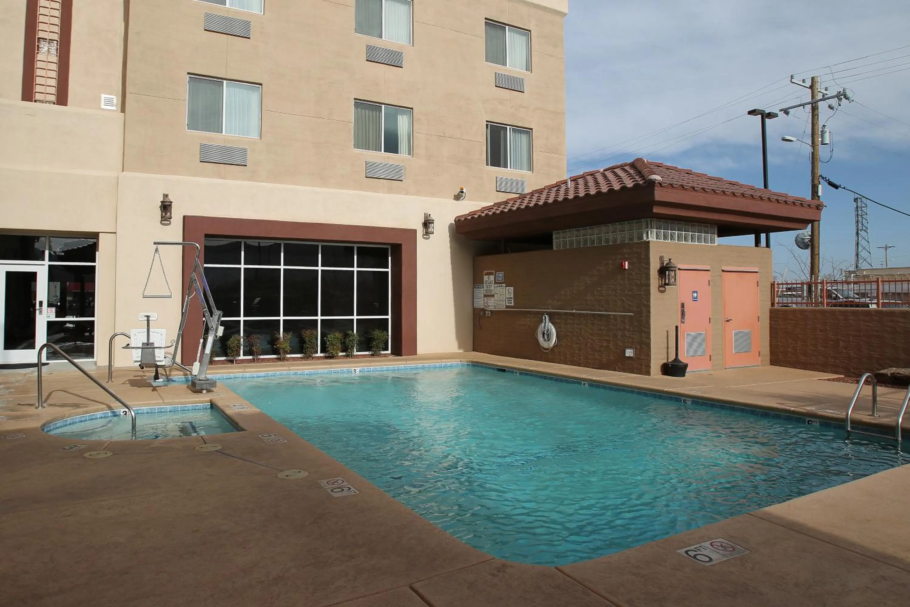 Swimming pool in Garden Place Suites