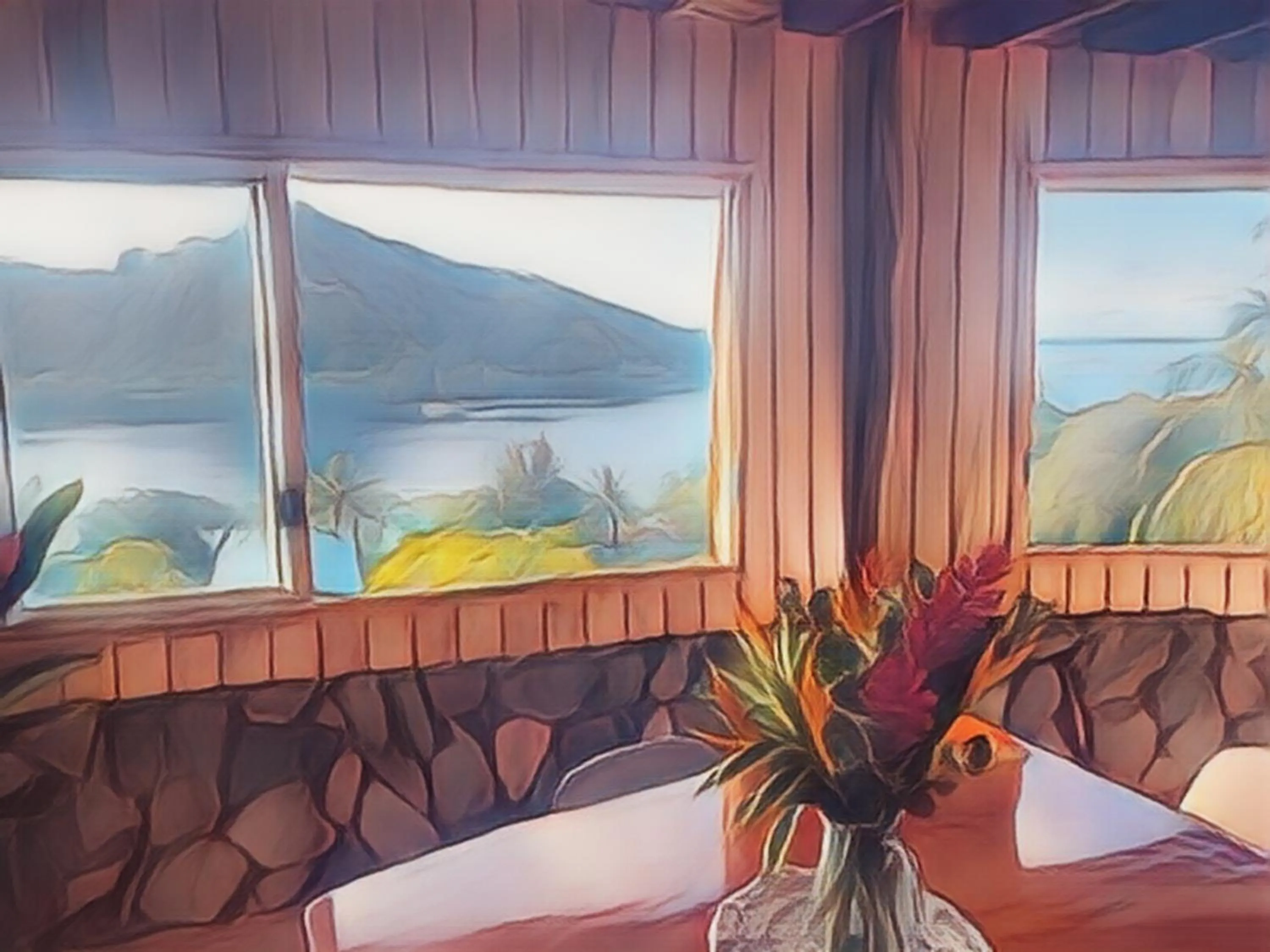 Sea view in Fare Oviri Lodge