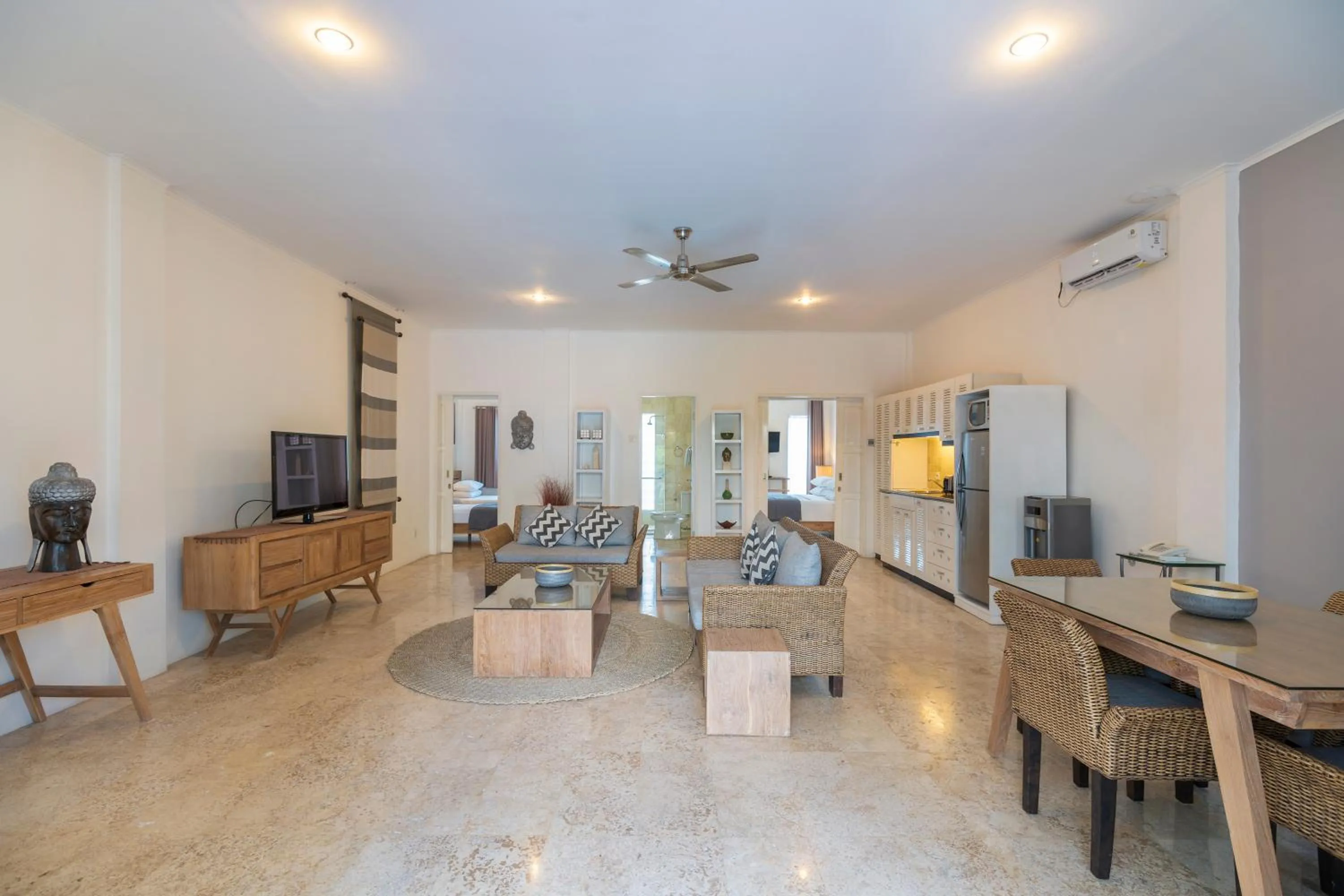 Living room in Beach Melati Apartments