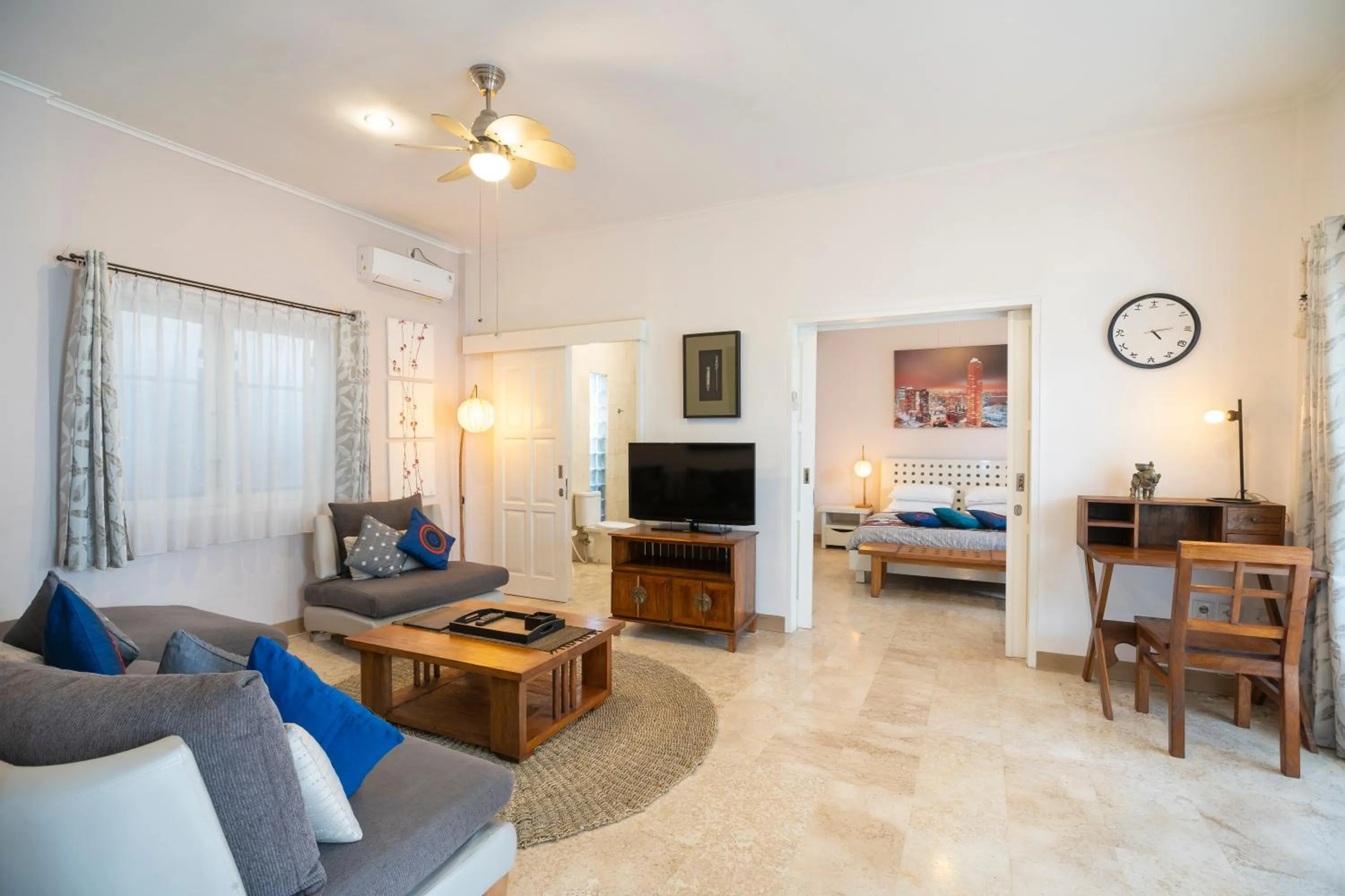 Living room in Beach Melati Apartments