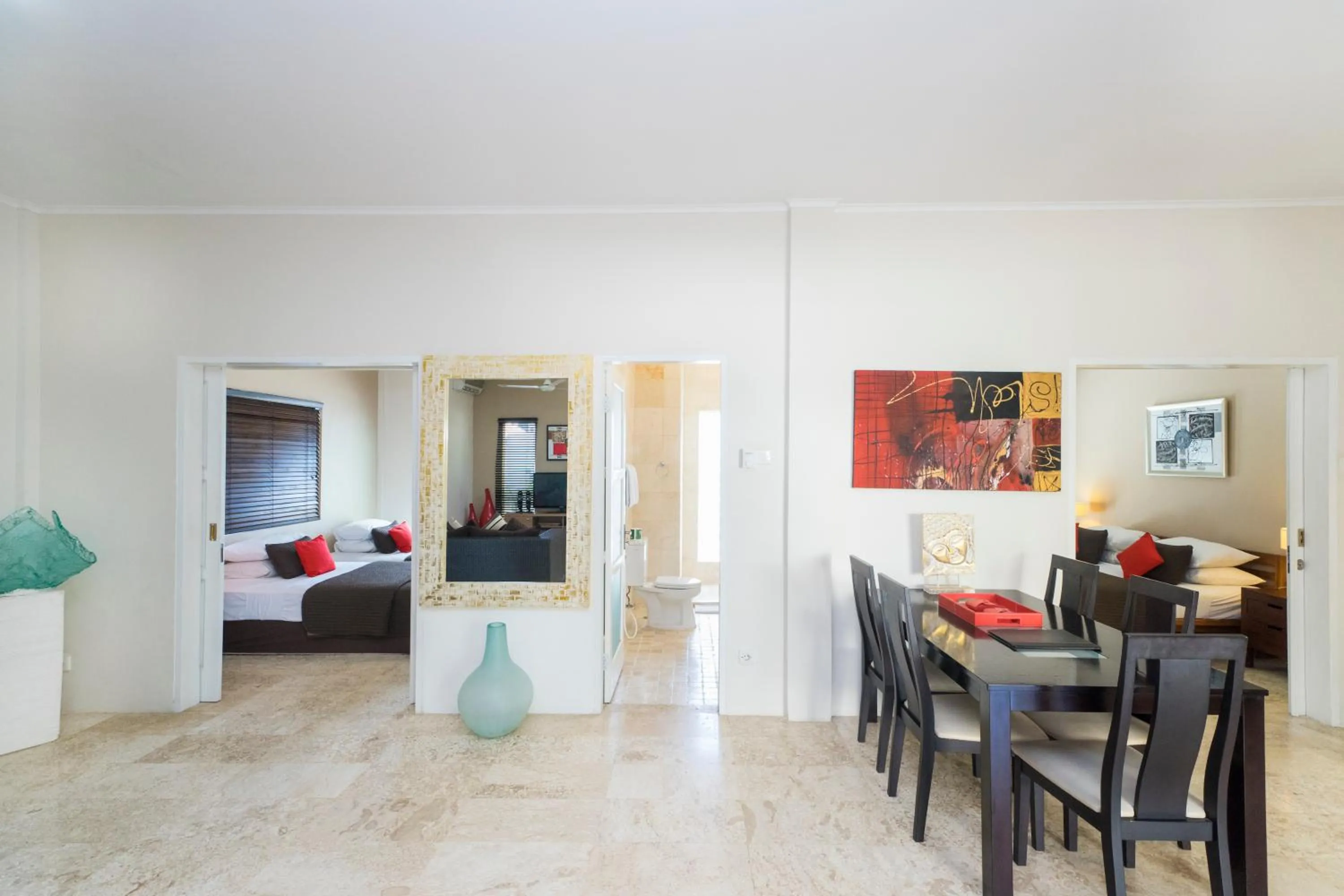 Living room in Beach Melati Apartments