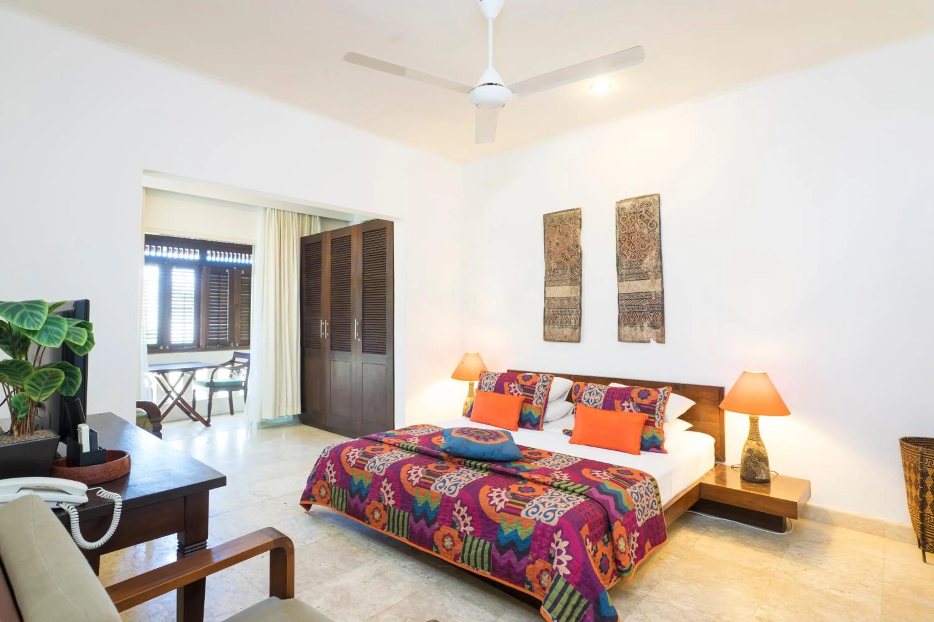 Bedroom, Bed in Beach Melati Apartments