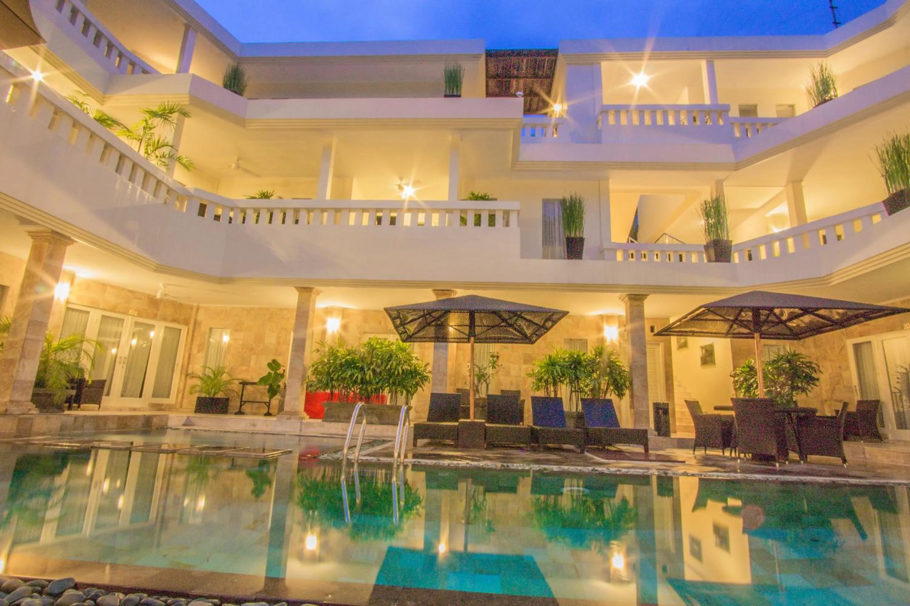 Facade/entrance in Beach Melati Apartments