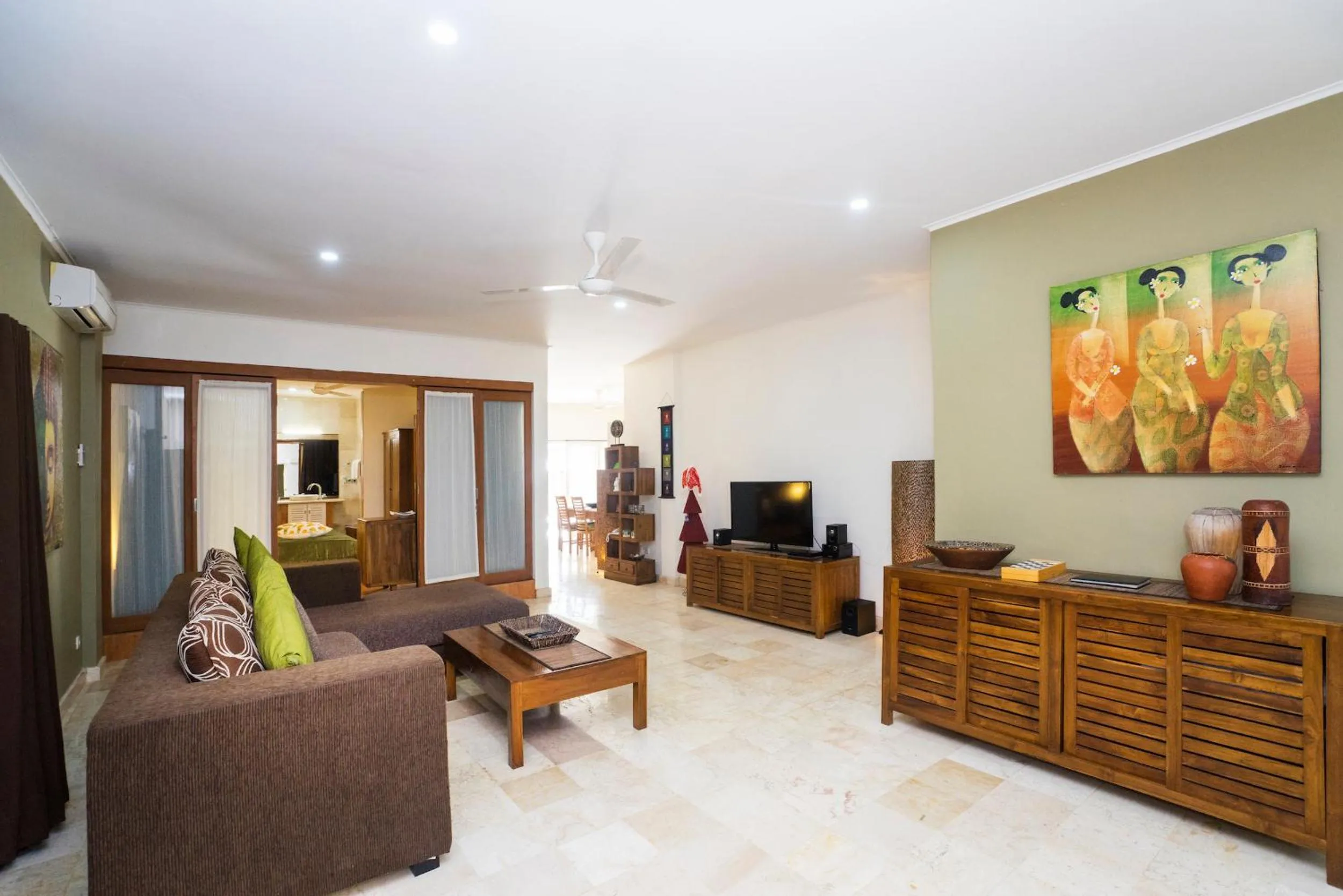 Living room in Beach Melati Apartments