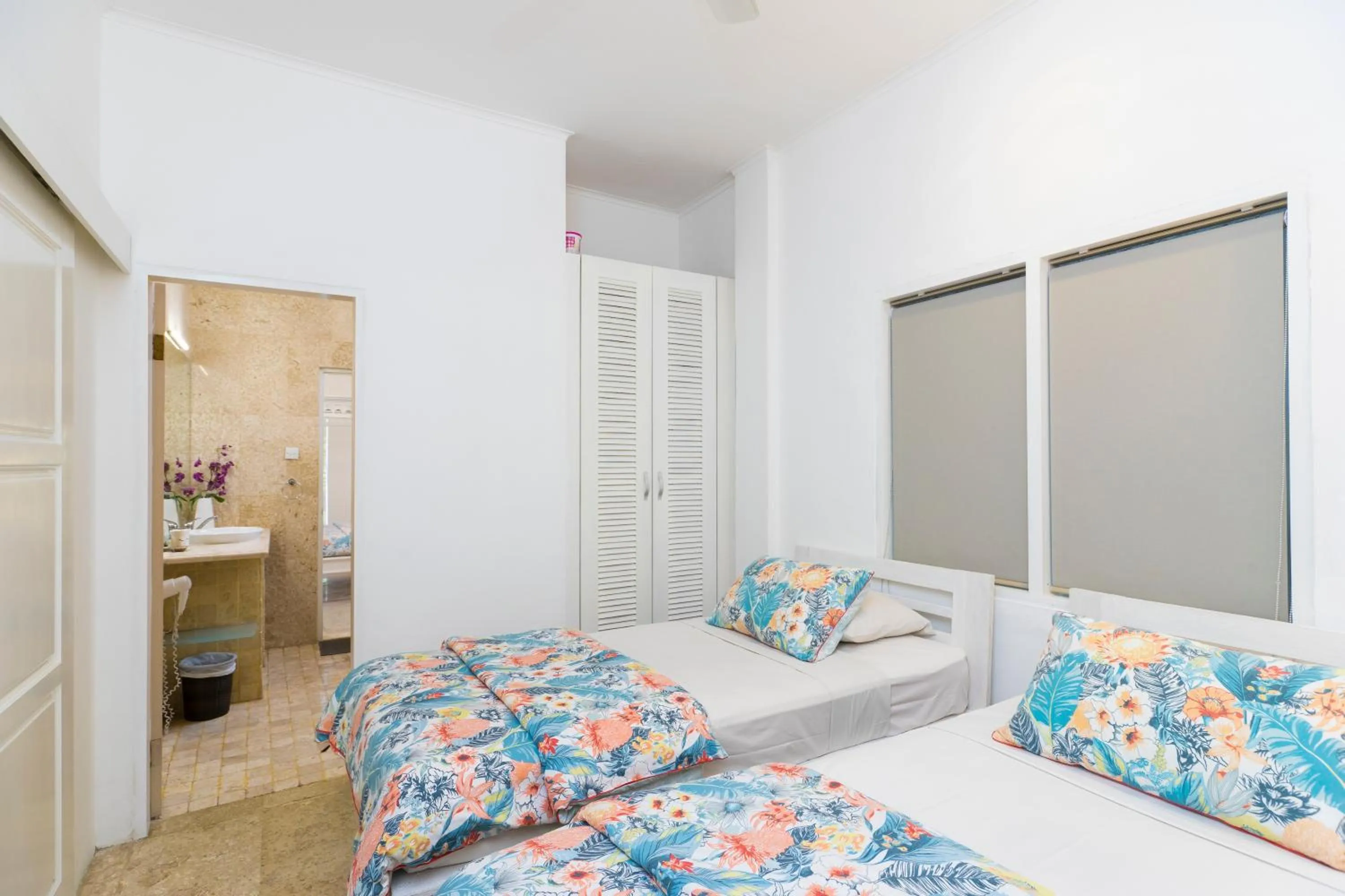 Bedroom, Bed in Beach Melati Apartments
