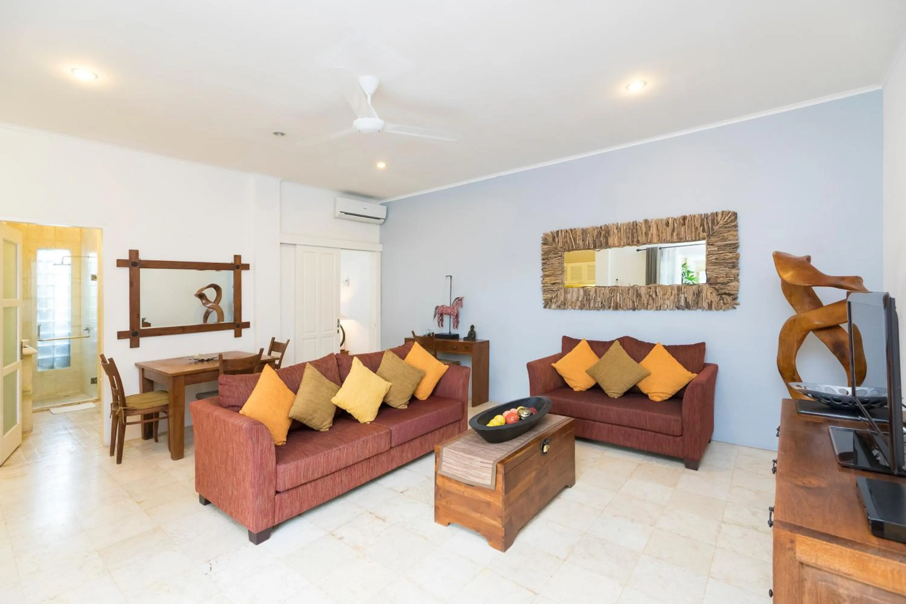 Living room in Beach Melati Apartments