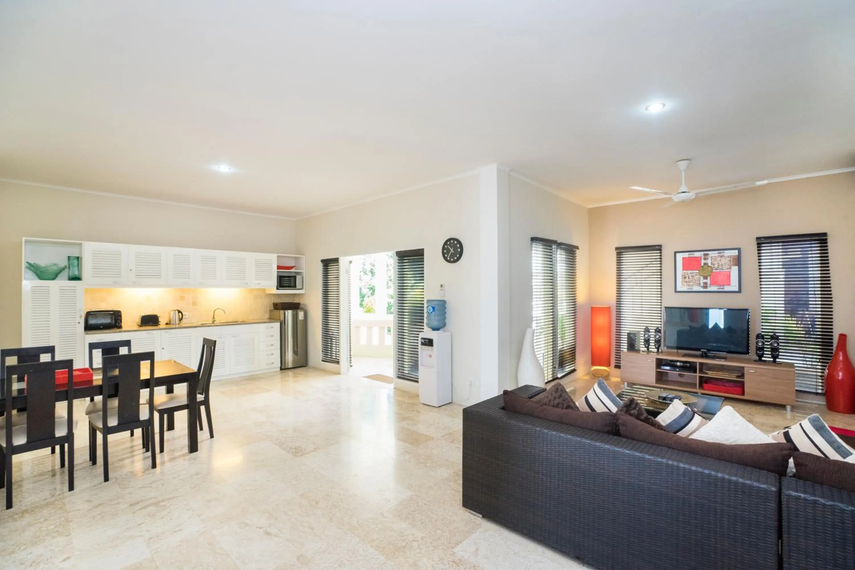 Living room in Beach Melati Apartments