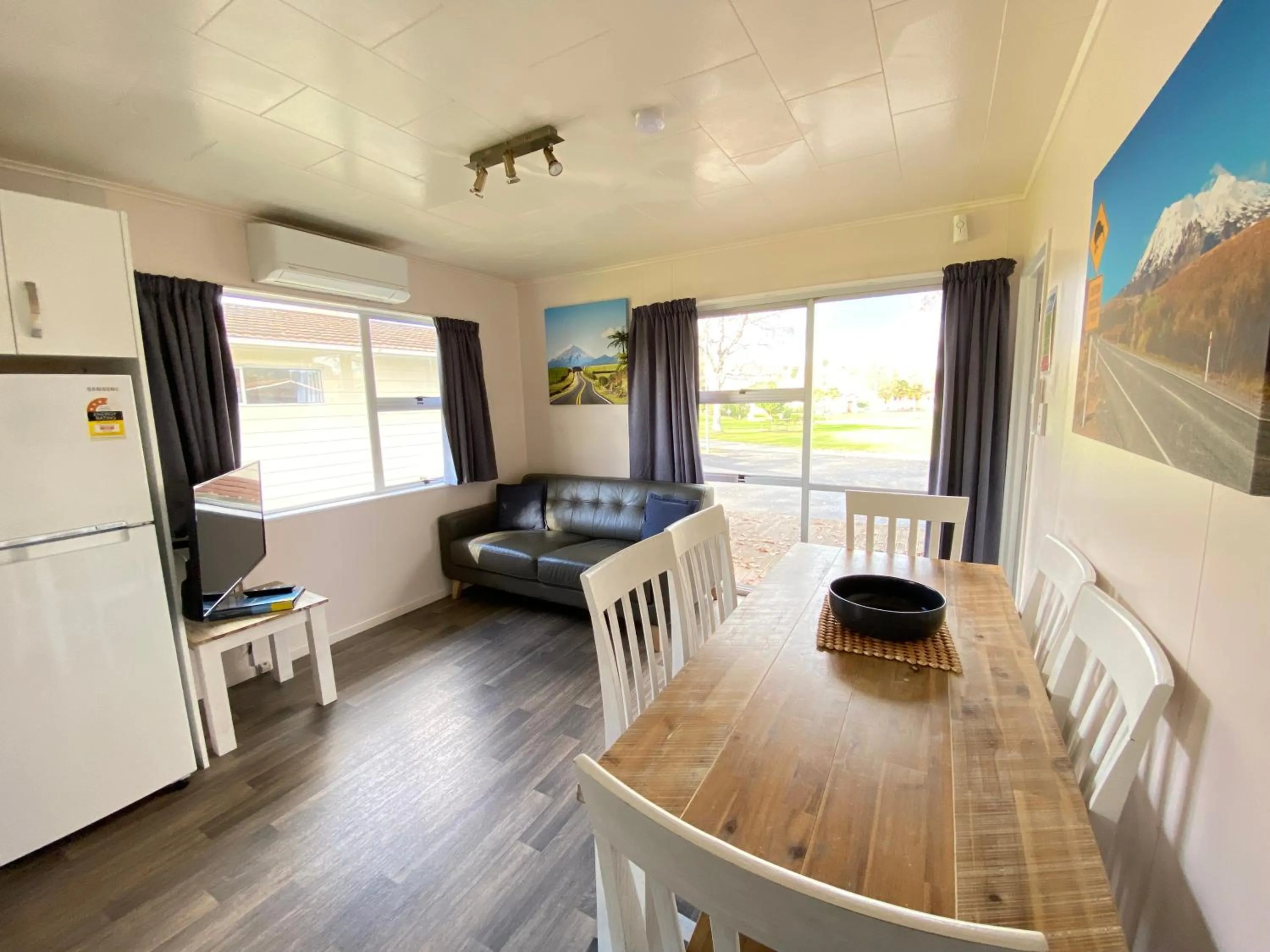 Living room in Whanganui River Top 10 Holiday Park