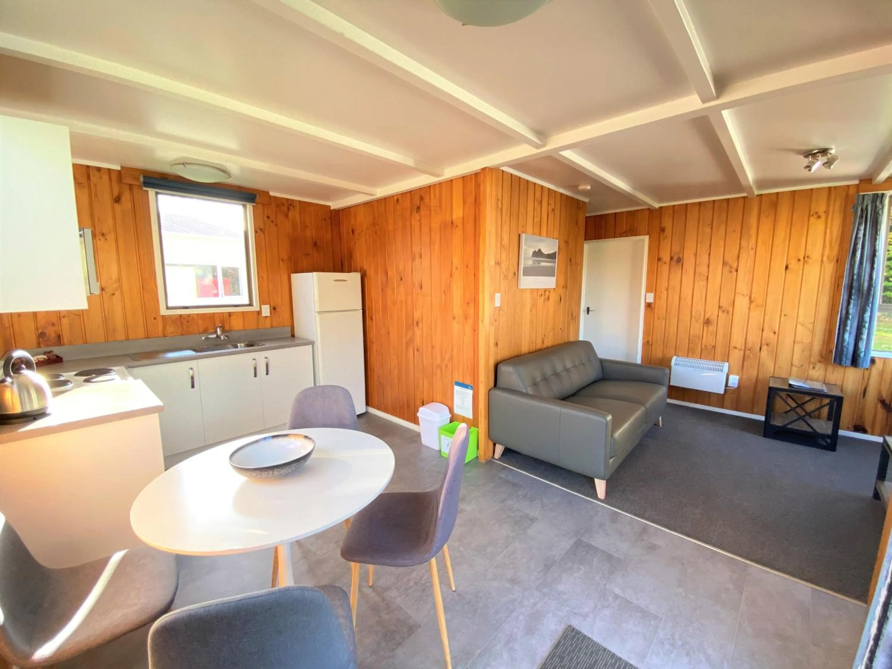 Living room in Whanganui River Top 10 Holiday Park