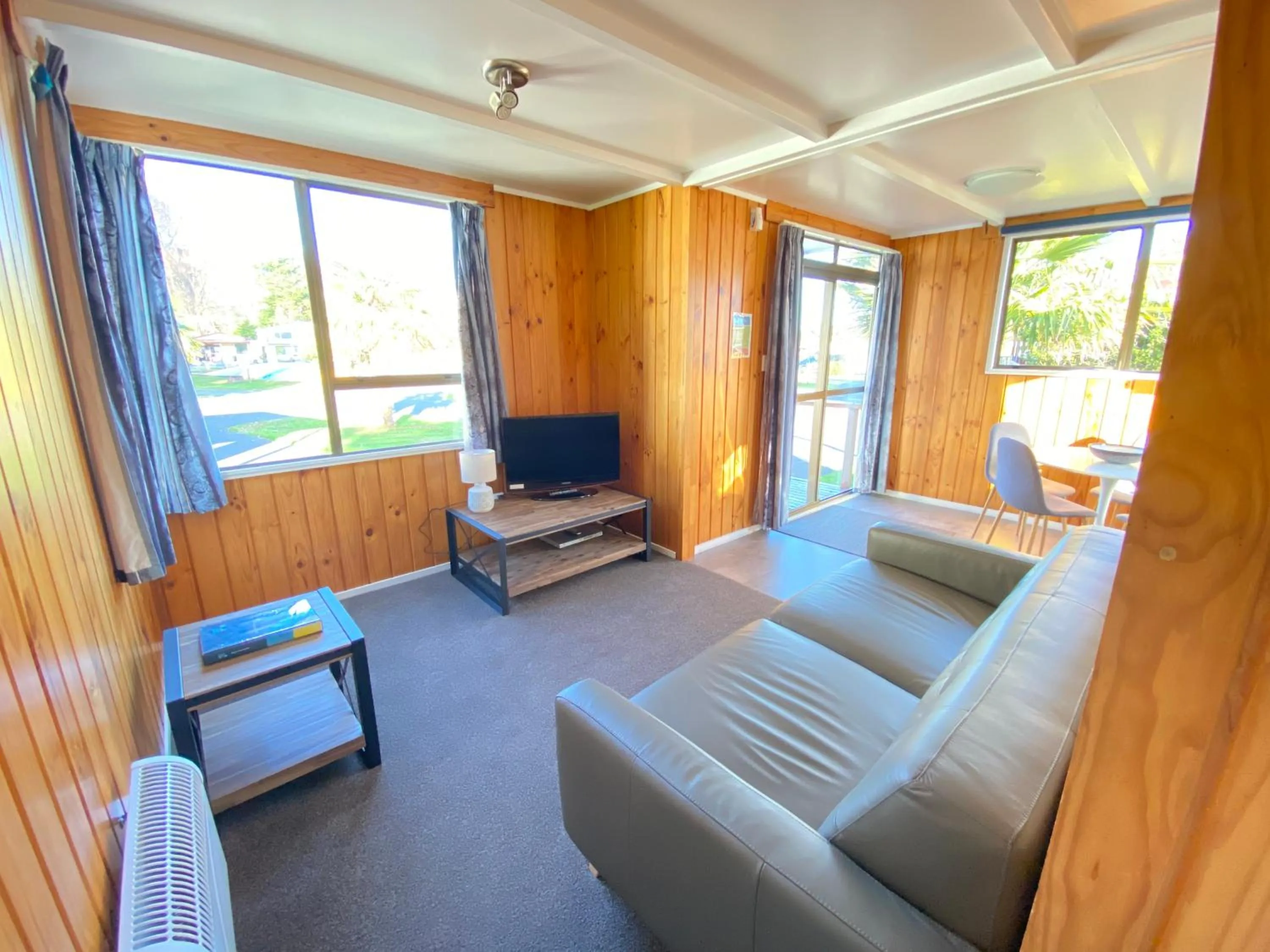 Living room in Whanganui River Top 10 Holiday Park