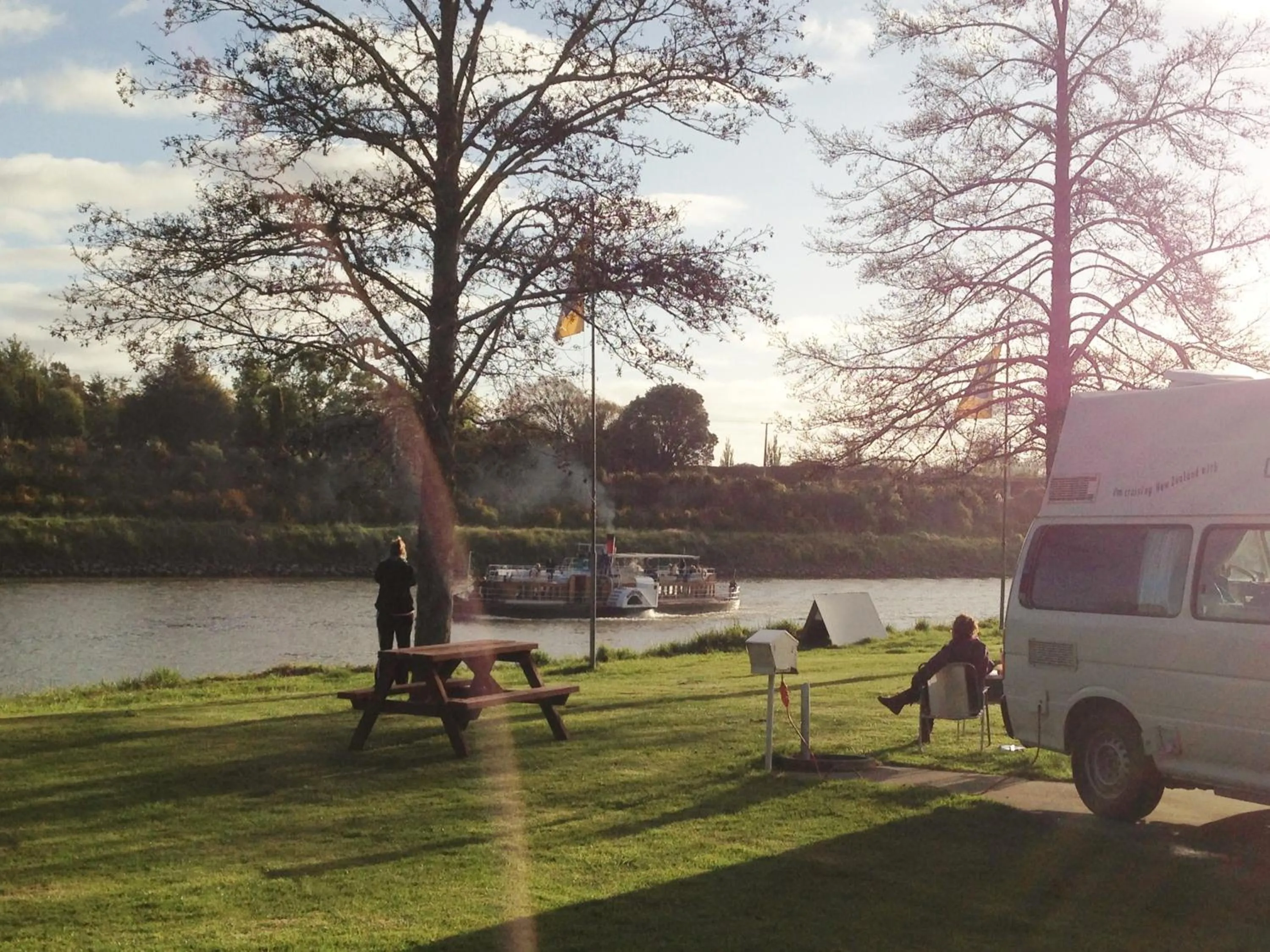 River view in Whanganui River Top 10 Holiday Park
