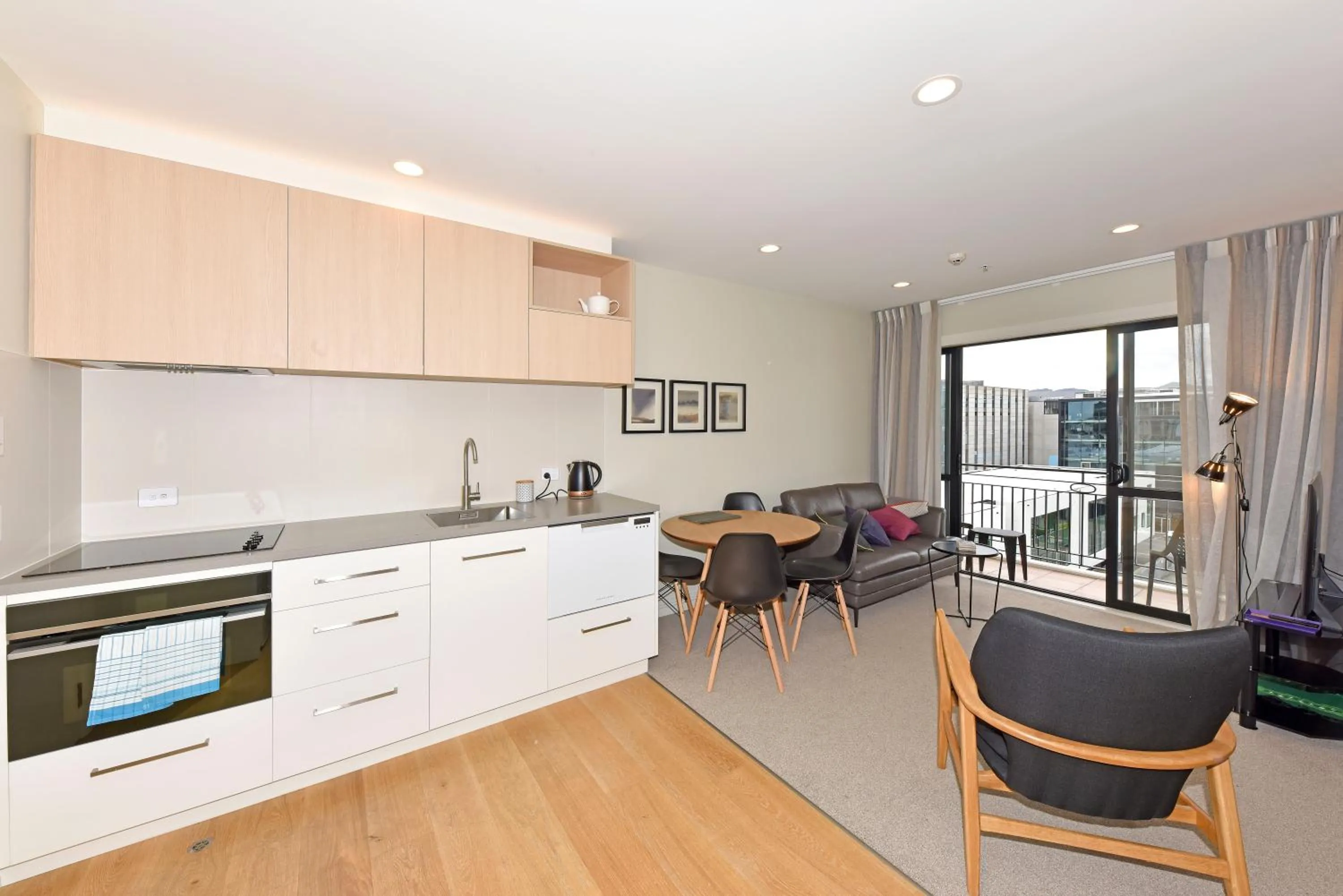 Kitchen or kitchenette in West Fitzroy Apartments