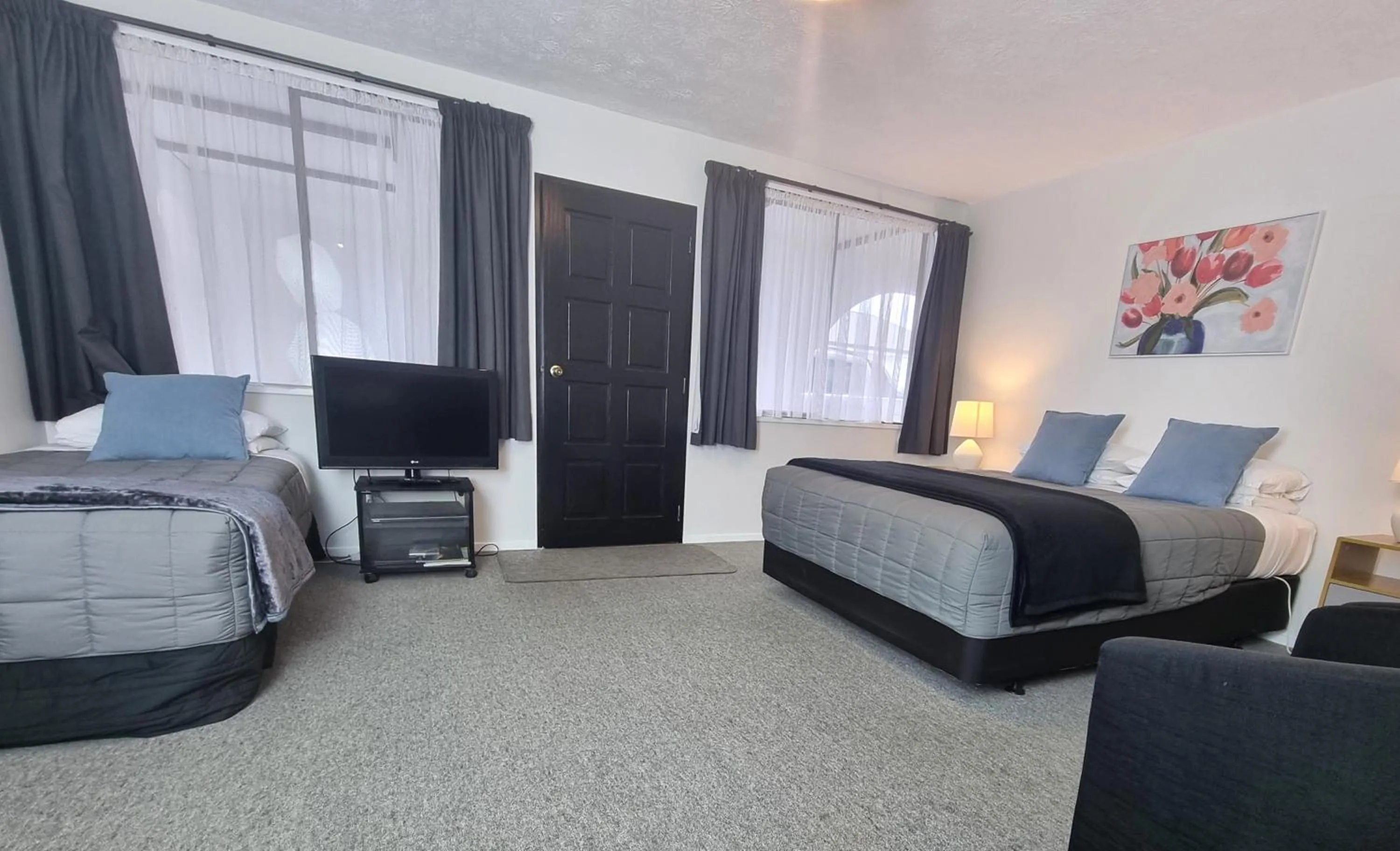 Bed in Hacienda Motel