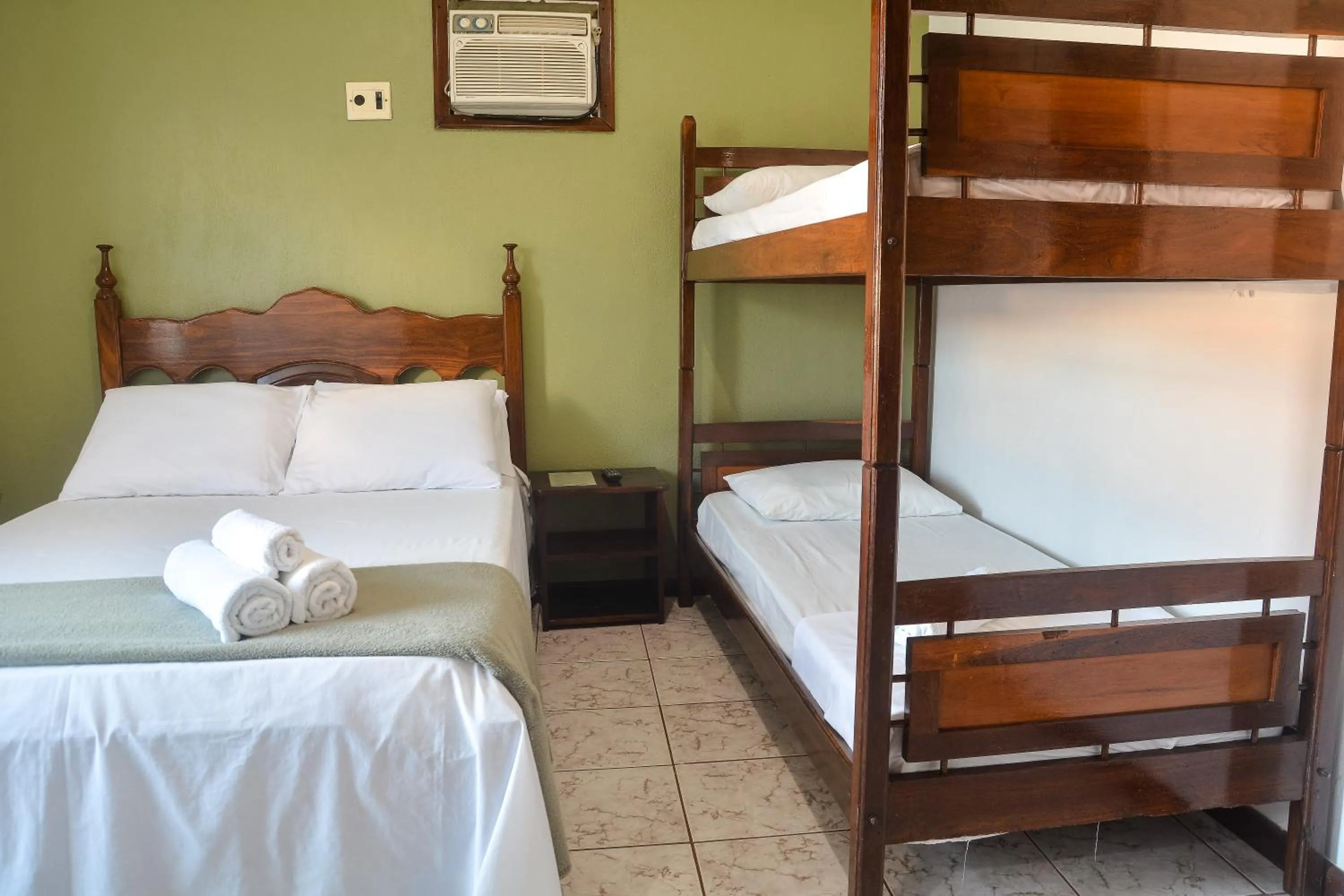 Bed in Pousada da praça