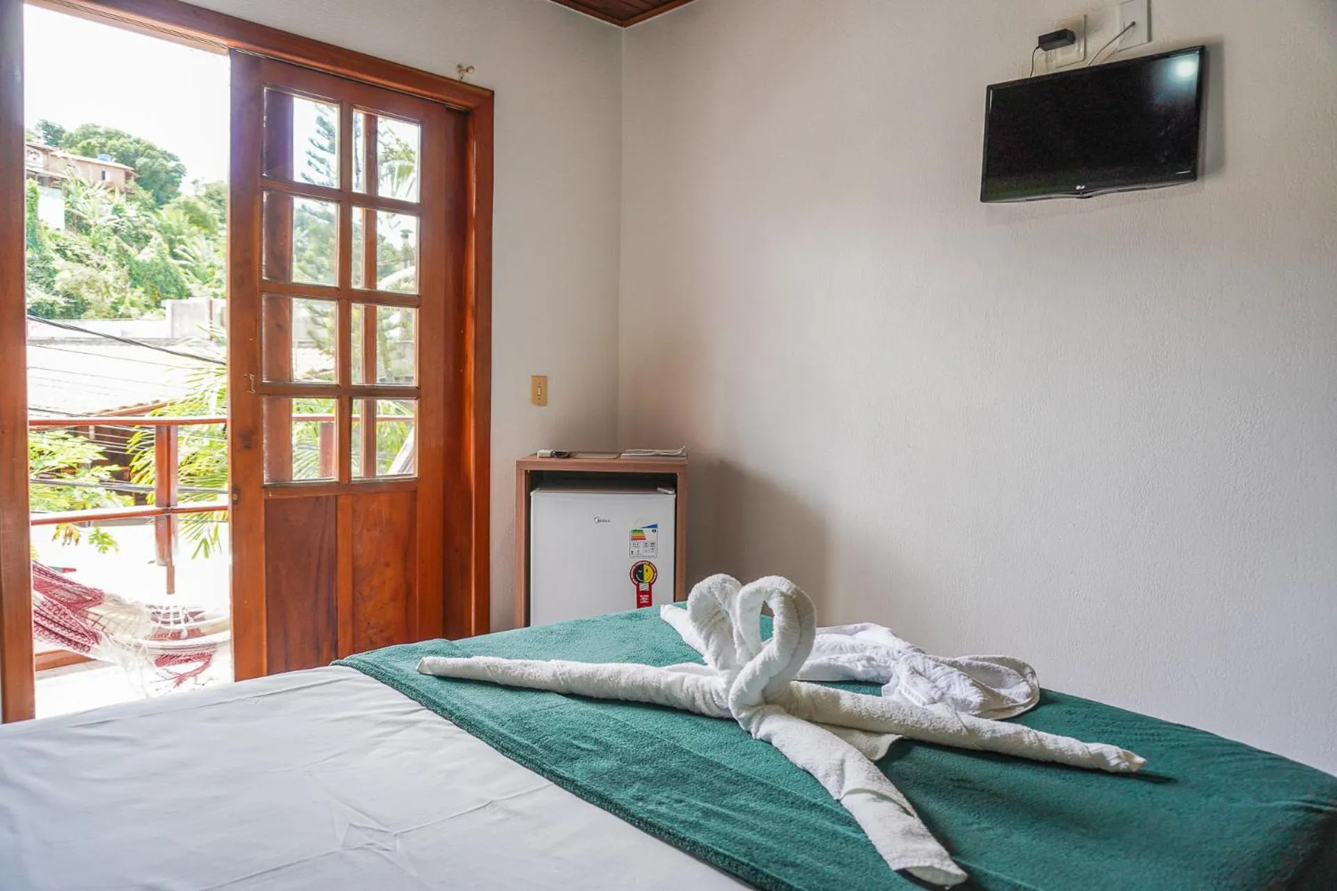 Bed in Pousada da praça