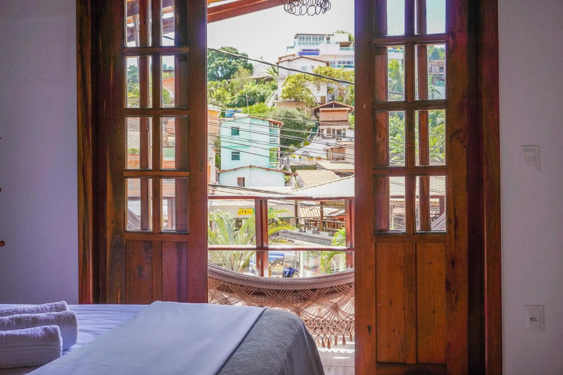 Bed in Pousada da praça