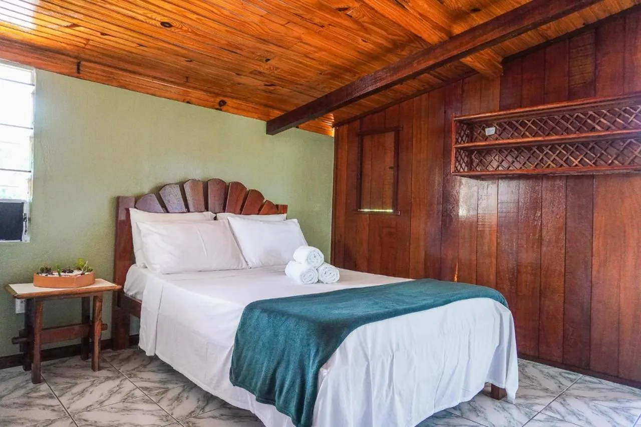 Bed in Pousada da praça