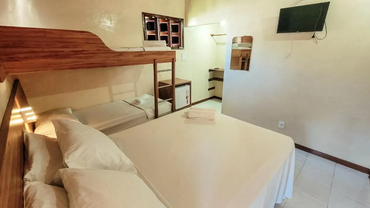 Bed in Pousada da praça