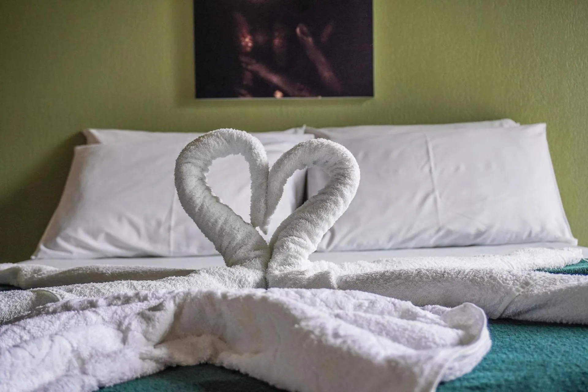 Bed in Pousada da praça