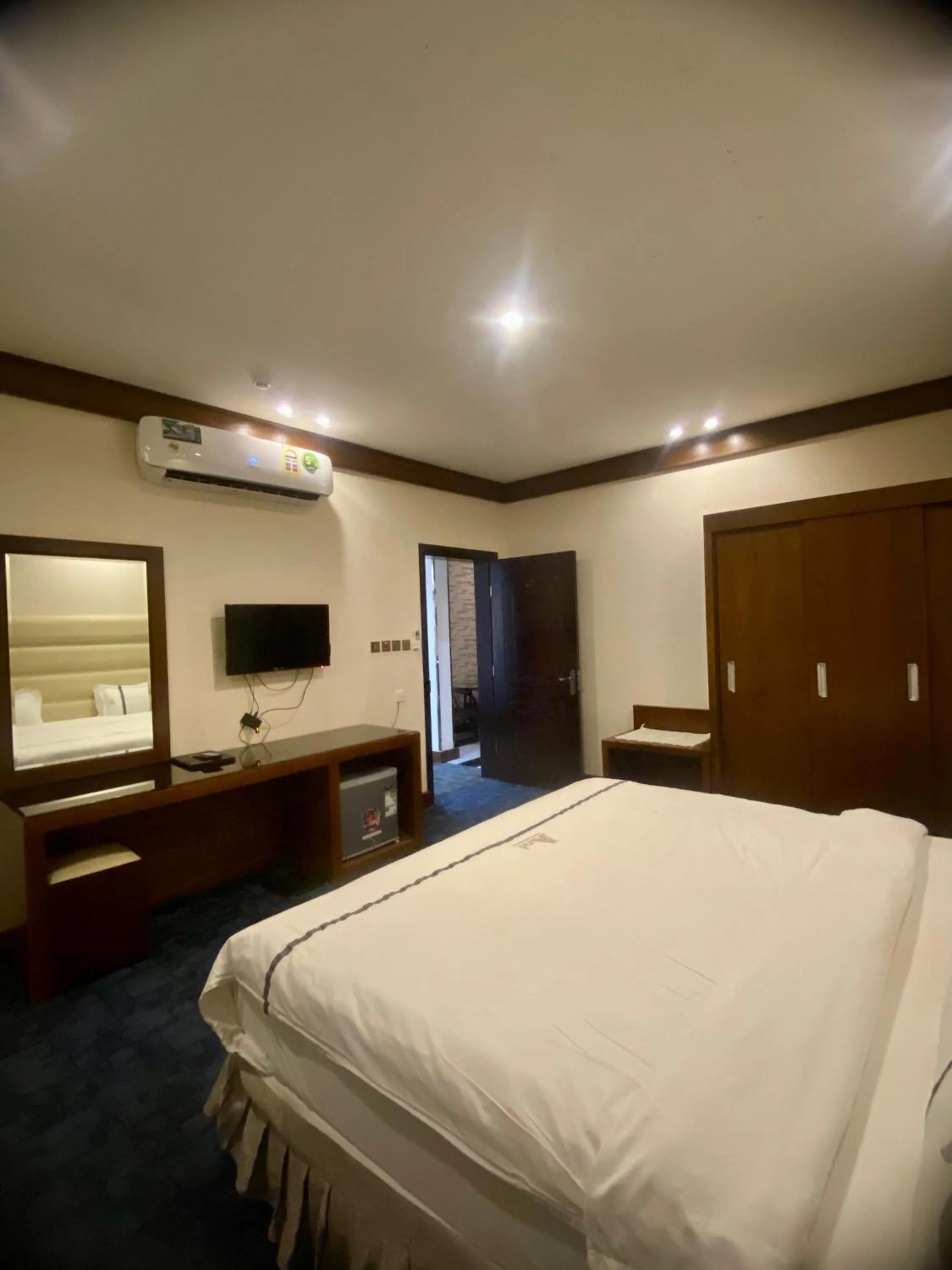 Bed in Aral Hotel Apartments