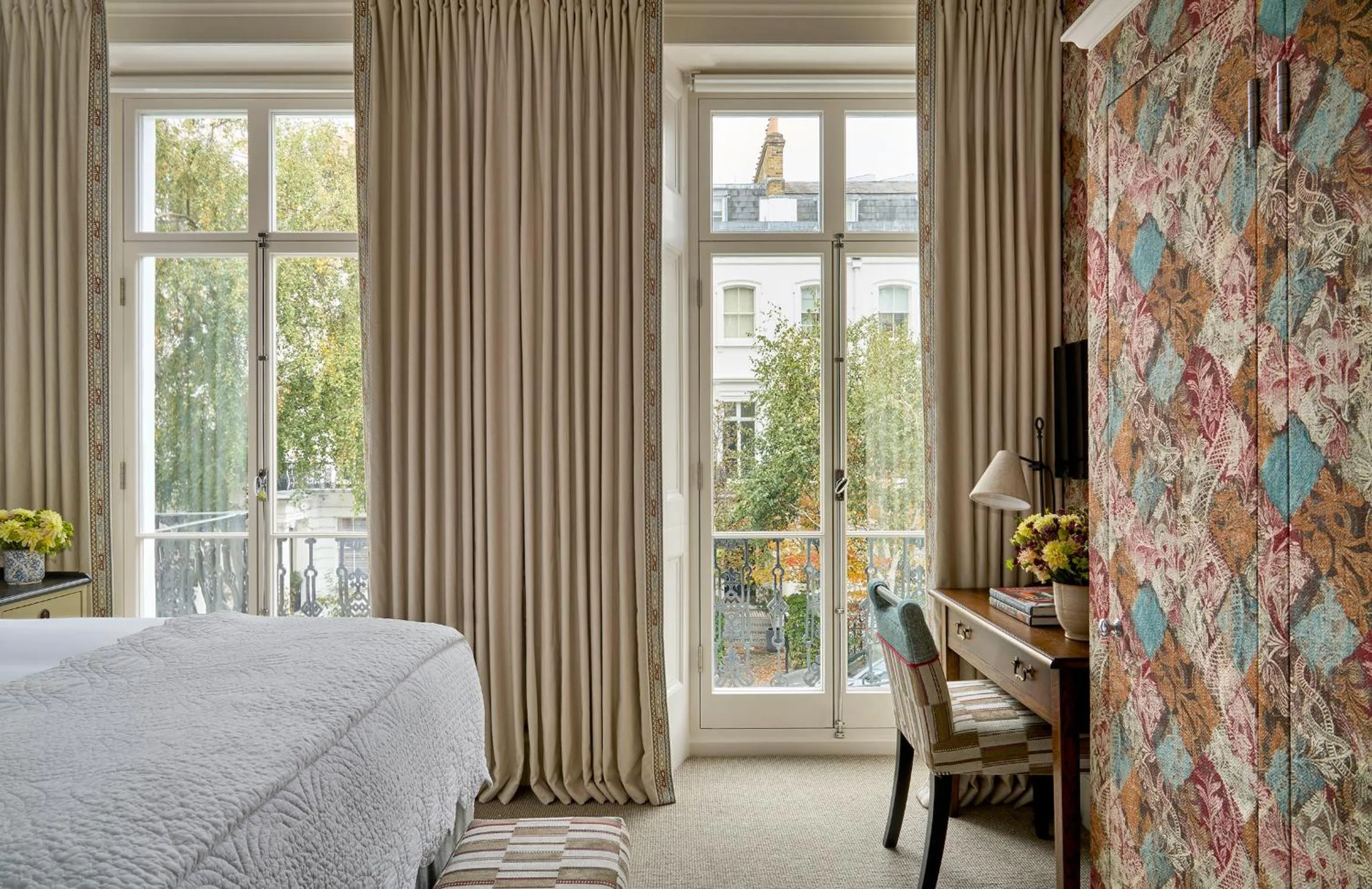 Bedroom, Bed in Number Sixteen, Firmdale Hotels