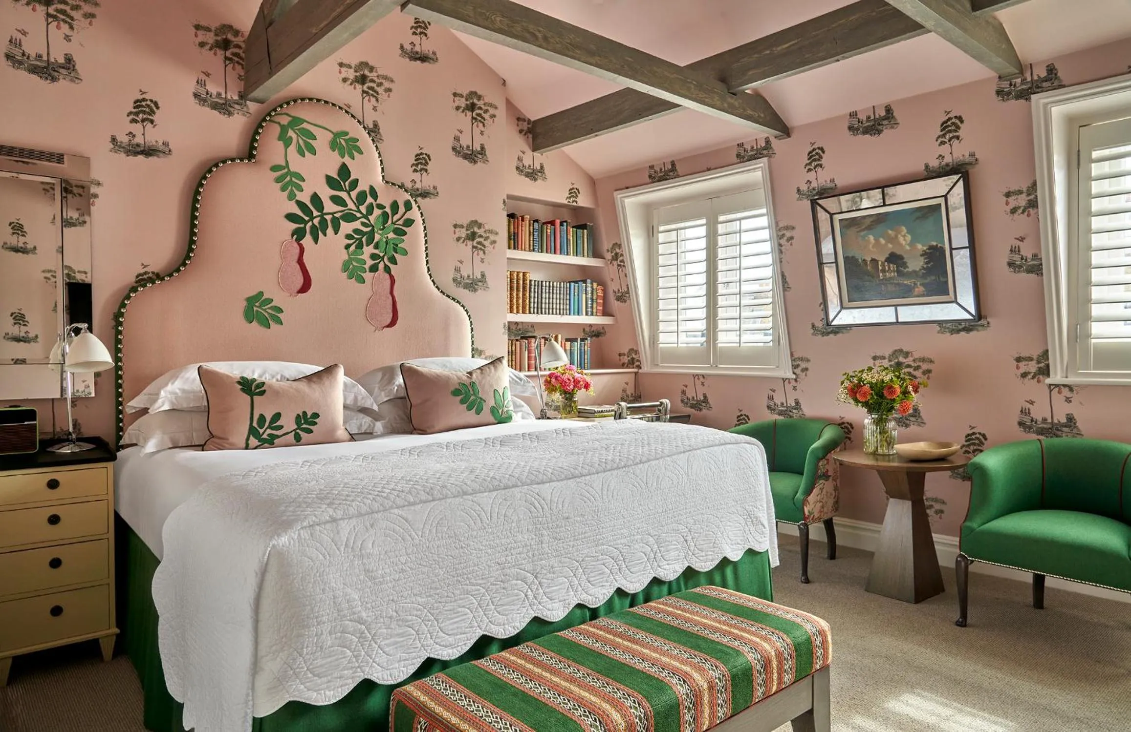 Bedroom, Bed in Number Sixteen, Firmdale Hotels