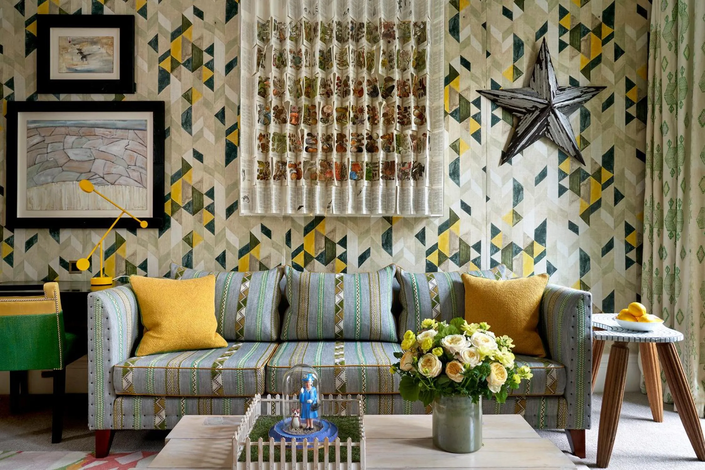 Seating area in Number Sixteen, Firmdale Hotels