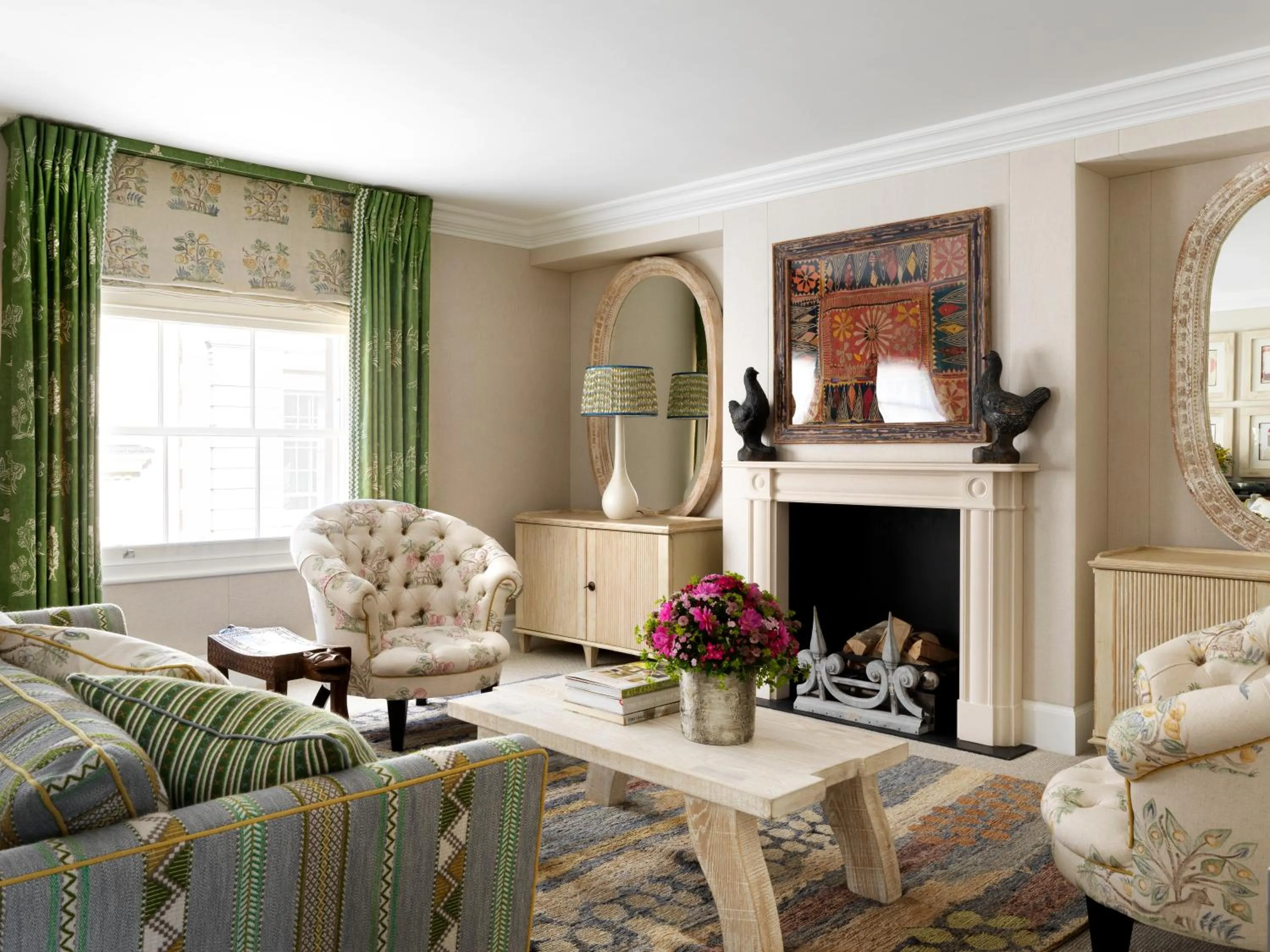 Living room in Haymarket Hotel, Firmdale Hotels
