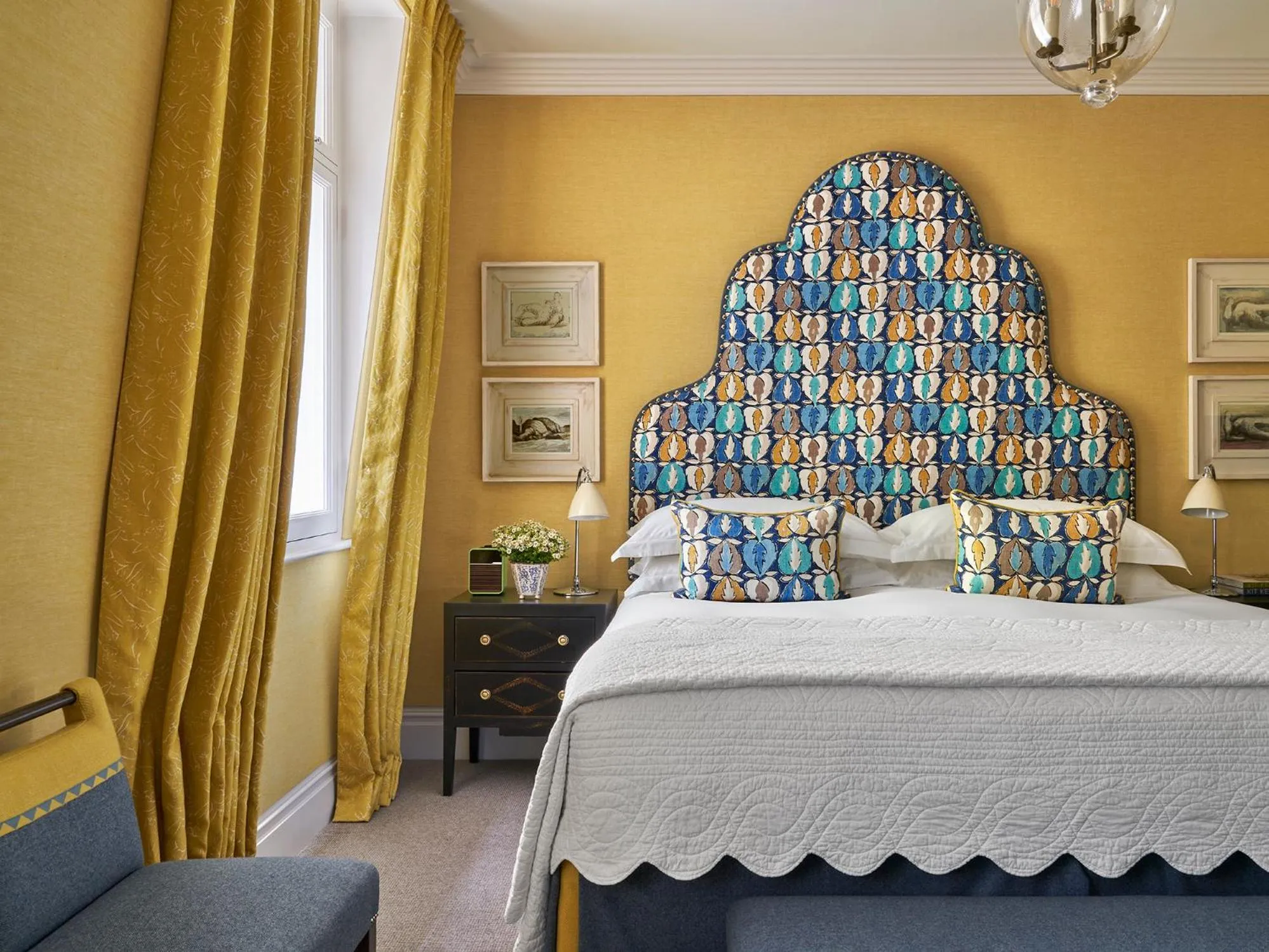 Bed in Covent Garden Hotel, Firmdale Hotels