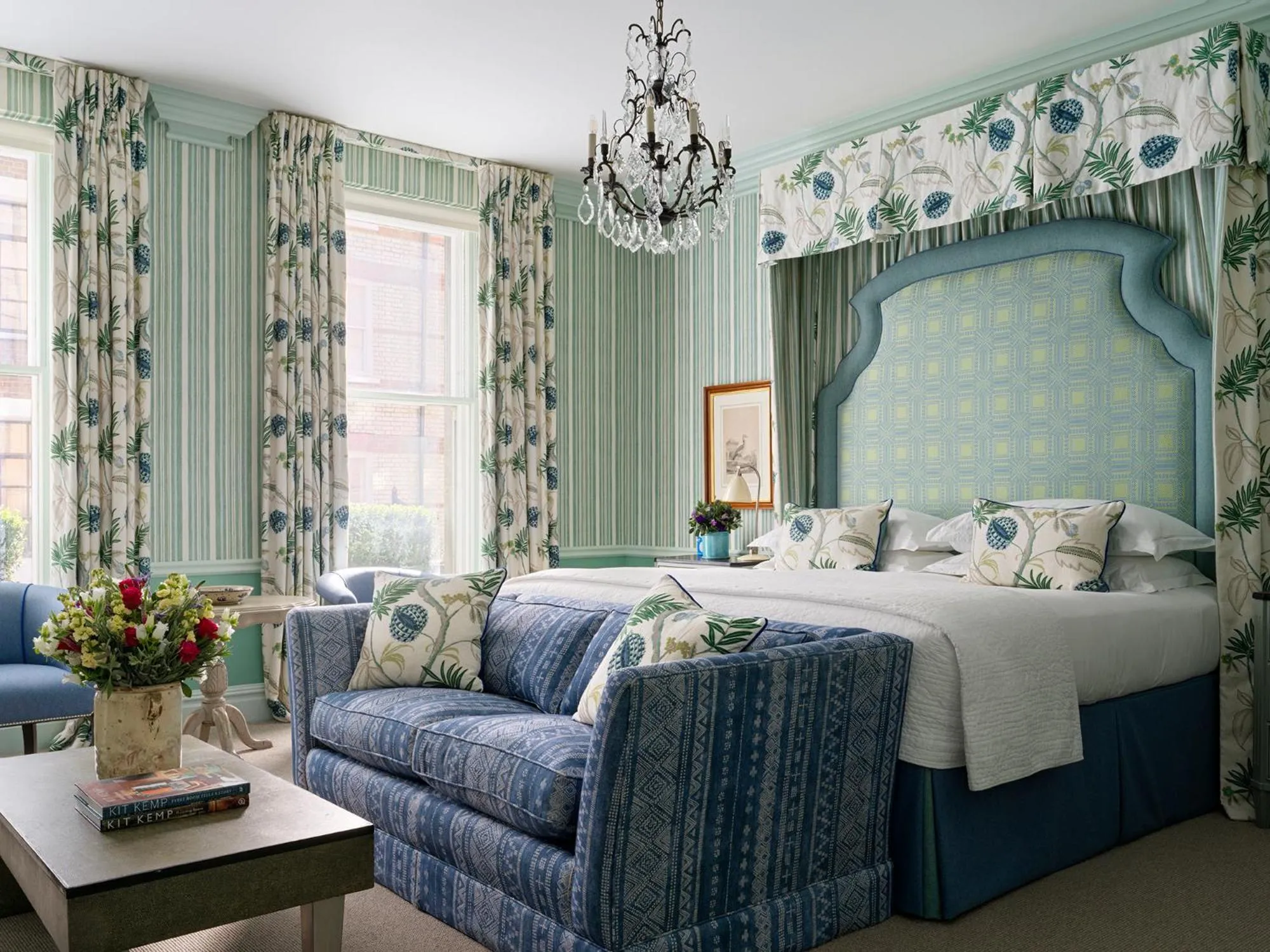 Bedroom, Bed in Covent Garden Hotel, Firmdale Hotels