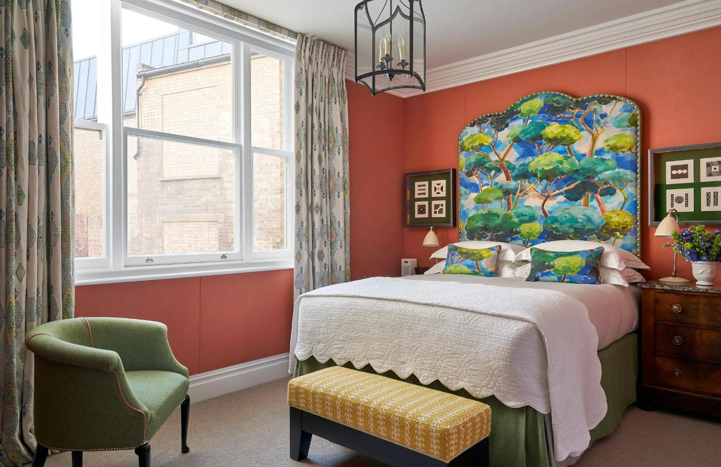 Bed in Charlotte Street Hotel, Firmdale Hotels