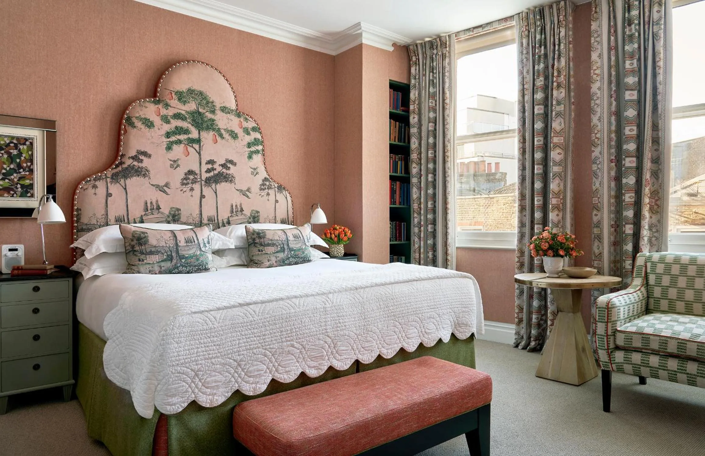 Bed in Charlotte Street Hotel, Firmdale Hotels