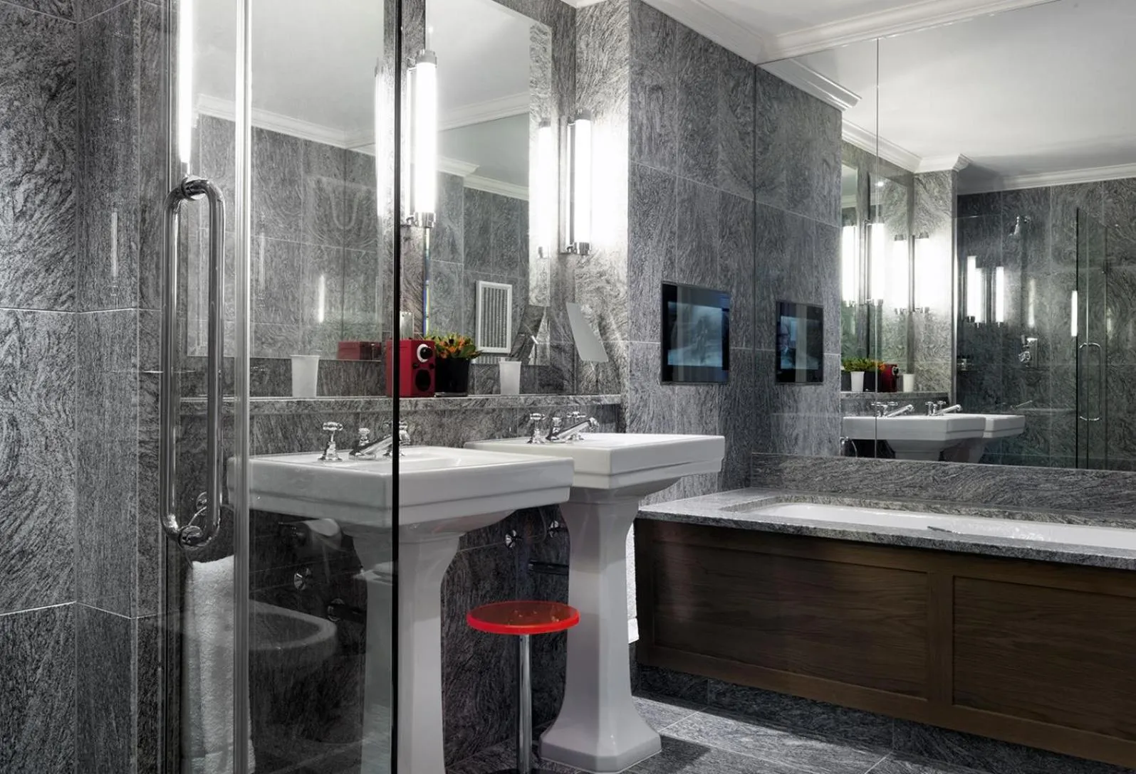 Bathroom in Charlotte Street Hotel, Firmdale Hotels
