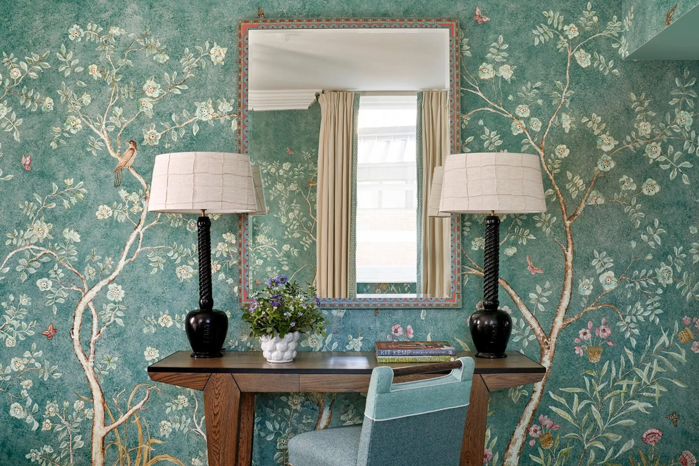 Seating area in Charlotte Street Hotel, Firmdale Hotels