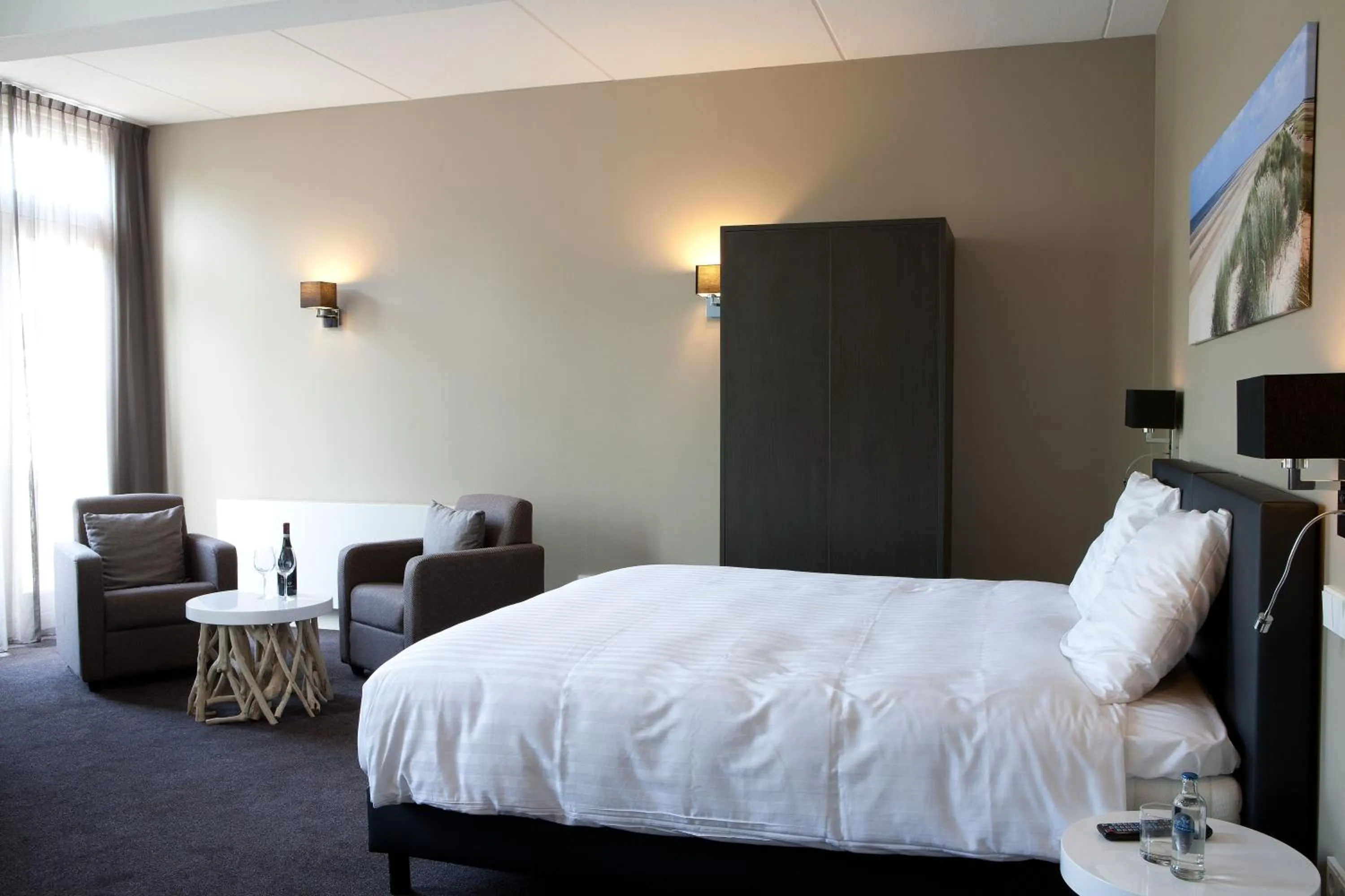 Bed in Fletcher Hotel-Restaurant Duinzicht