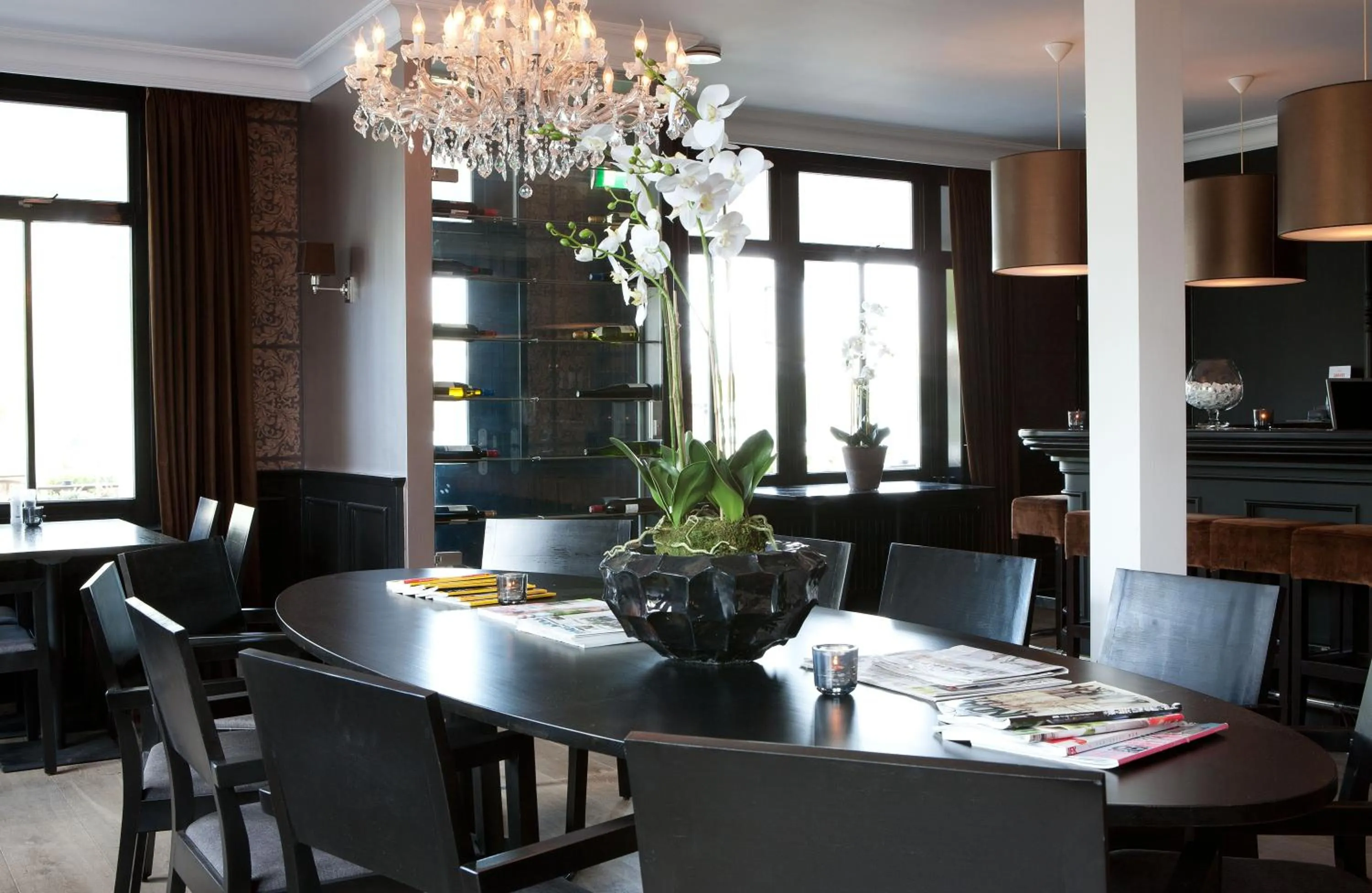 Seating area in Fletcher Hotel-Restaurant Duinzicht