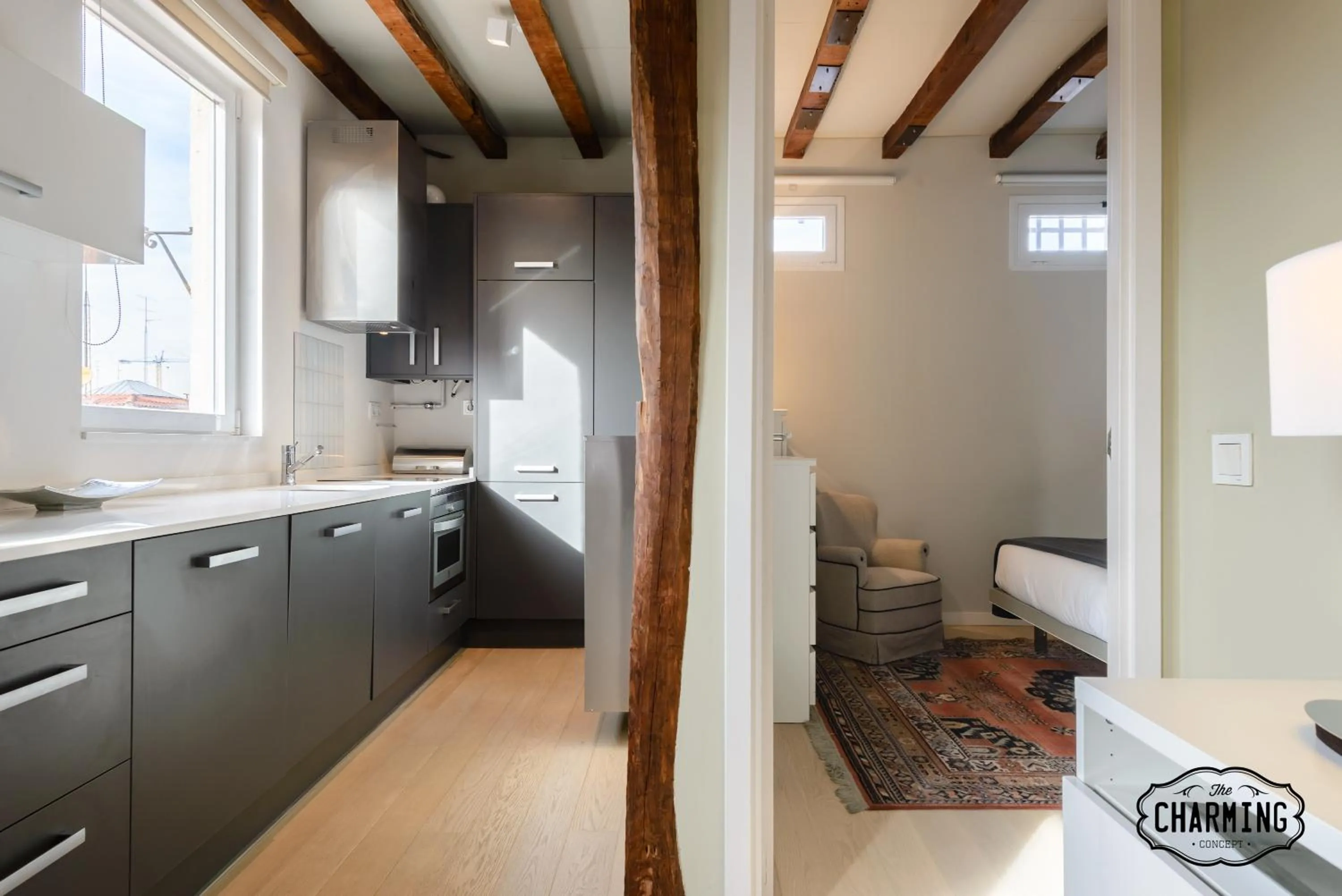 Kitchen or kitchenette in Charming Reina Sofía