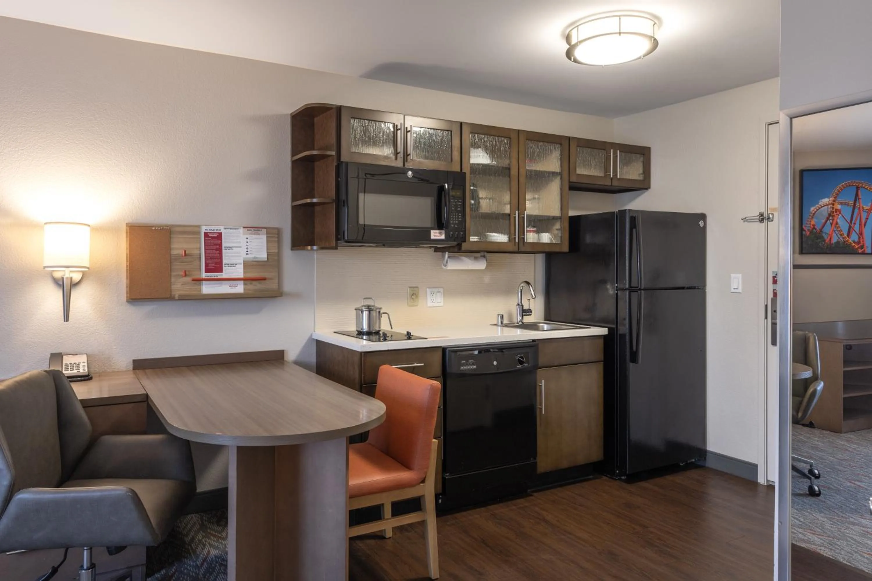 Kitchen or kitchenette in Candlewood Suites Anaheim - Resort Area by IHG