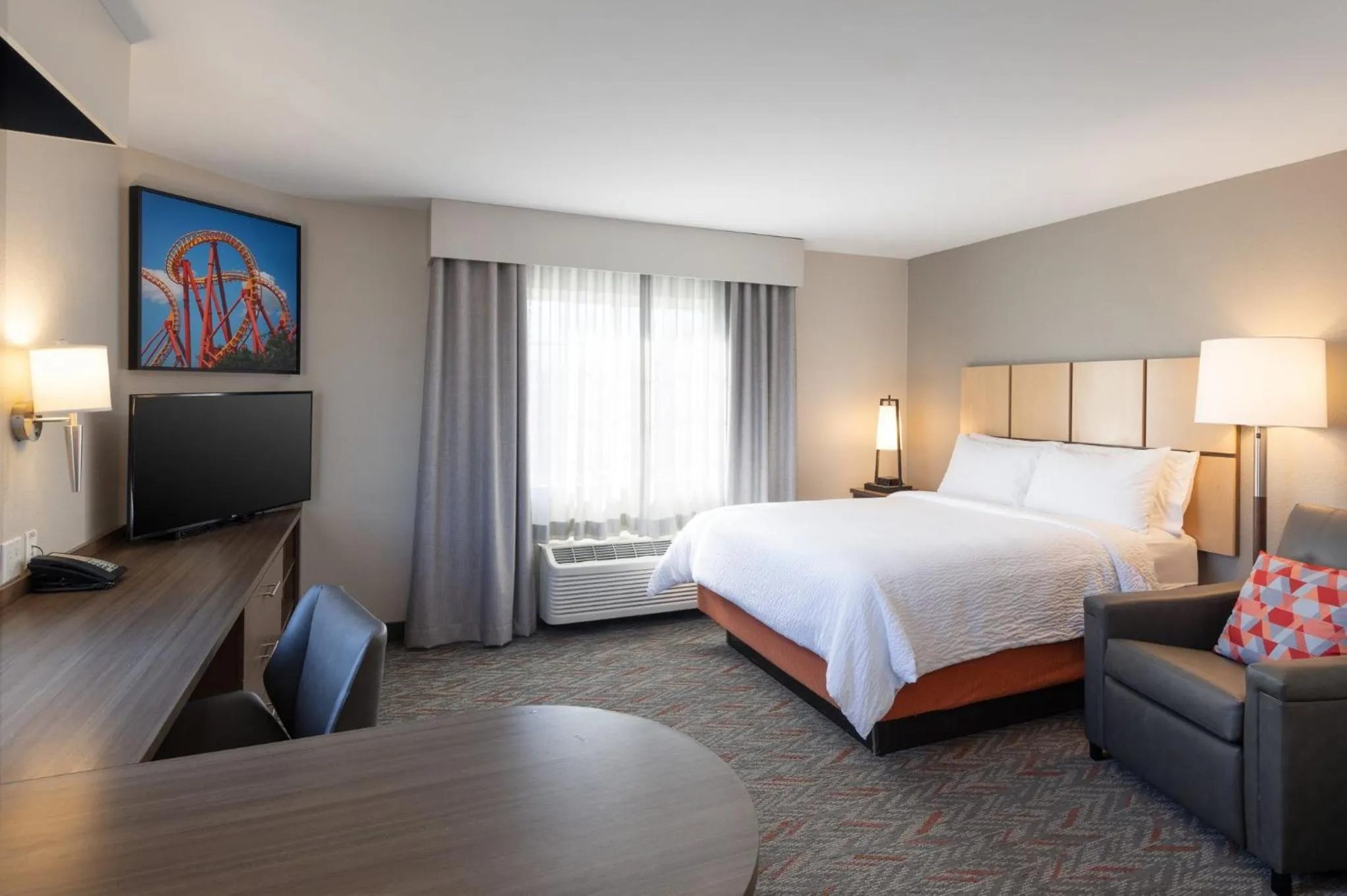 Photo of the whole room, Bed in Candlewood Suites Anaheim - Resort Area by IHG