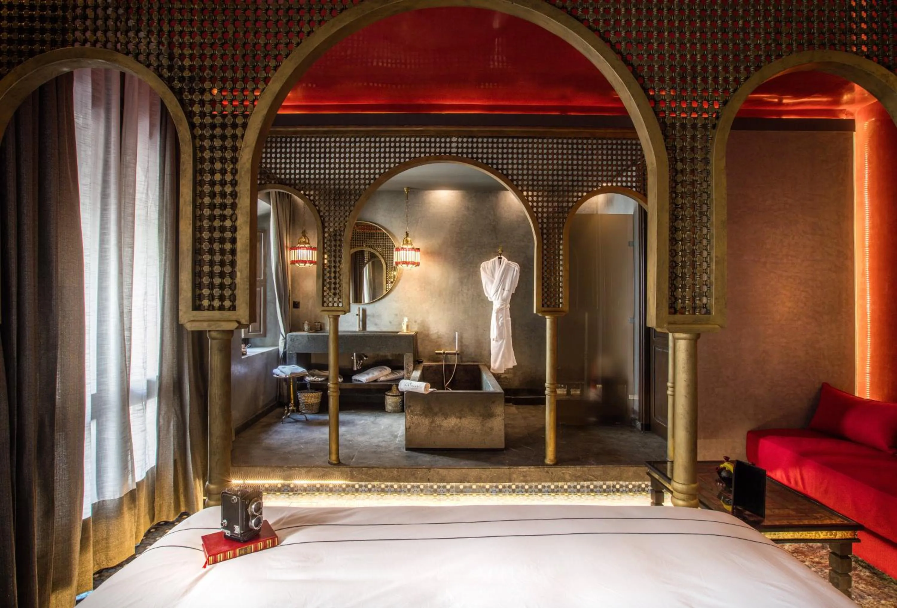 Decorative detail, Bed in Dar Kandi